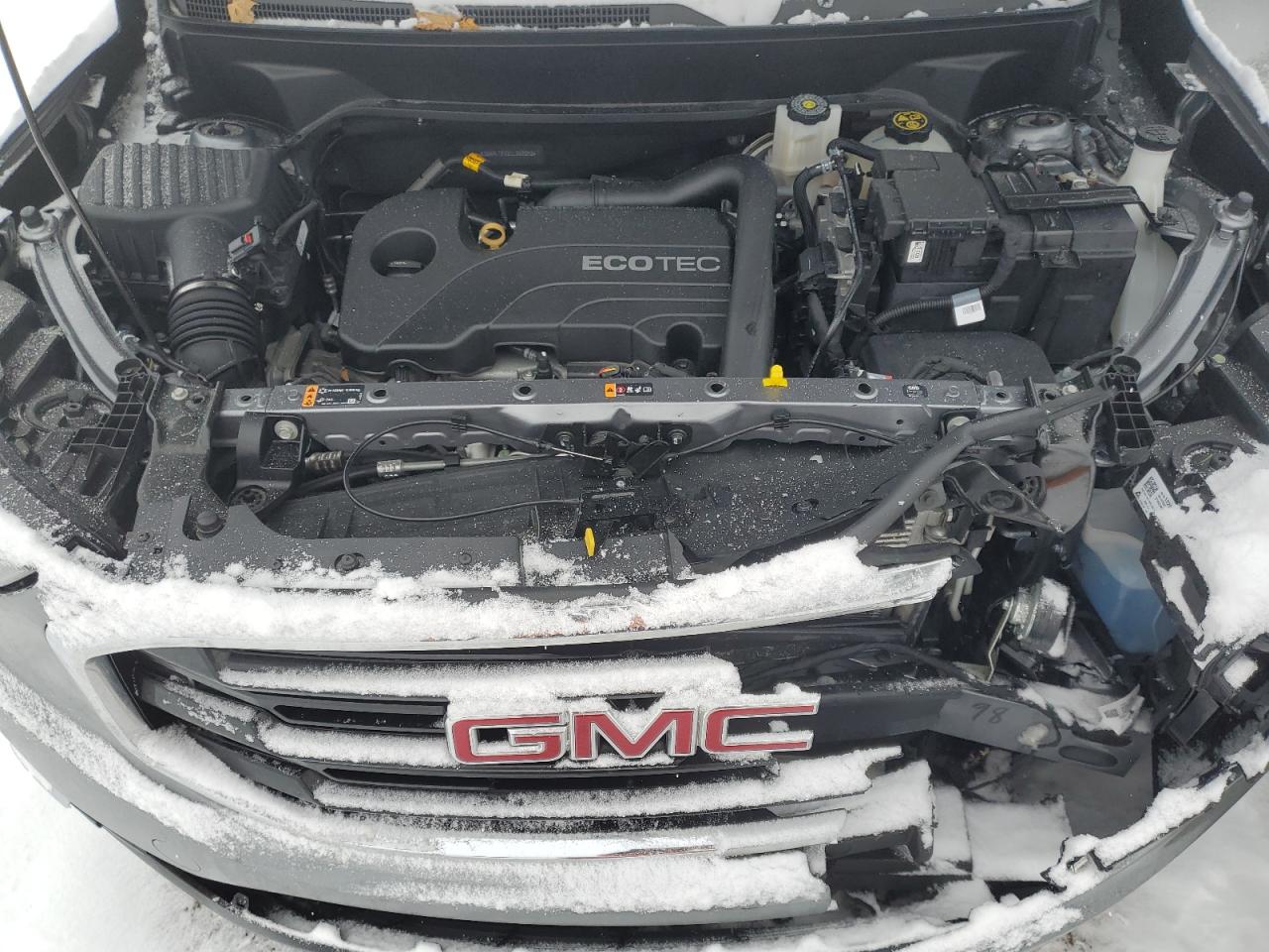 2020 GMC Terrain VIN 3GKALTEV2LL260252 Copart auction photo, front end / side damage thumbnail 14