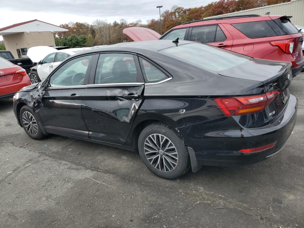 2019 Volkswagen Jetta VIN 3VWC57BU7KM037065 Copart auction photo, side / front end damage thumbnail 2