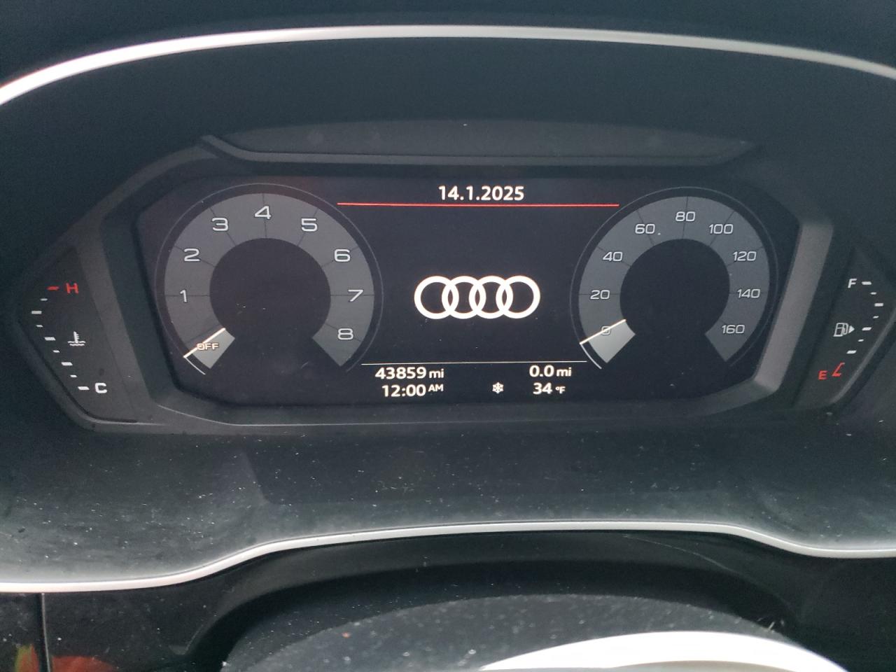 2020 Audi Q3 VIN WA1AECF34L1105805 Copart auction photo, front end / side damage thumbnail 9