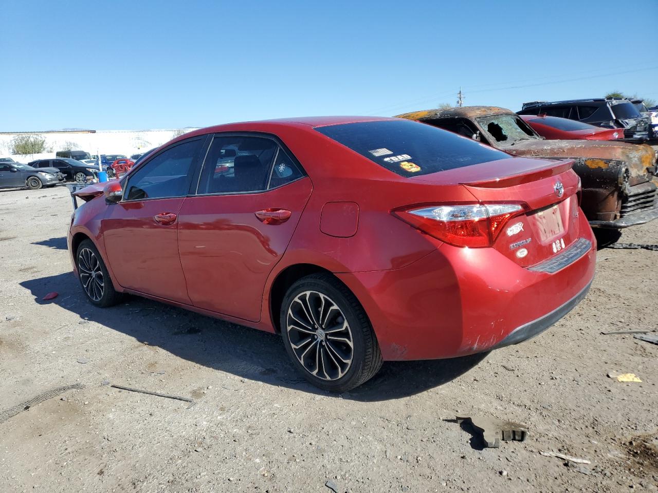 2015 Toyota Corolla VIN 5YFBURHEXFP326842 Copart auction photo, front end damage thumbnail 2