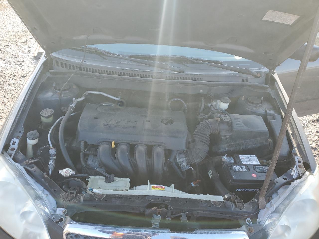 2008 Toyota Corolla VIN 2T1BR32E58C890490 Copart auction photo, front end / stripped damage thumbnail 11