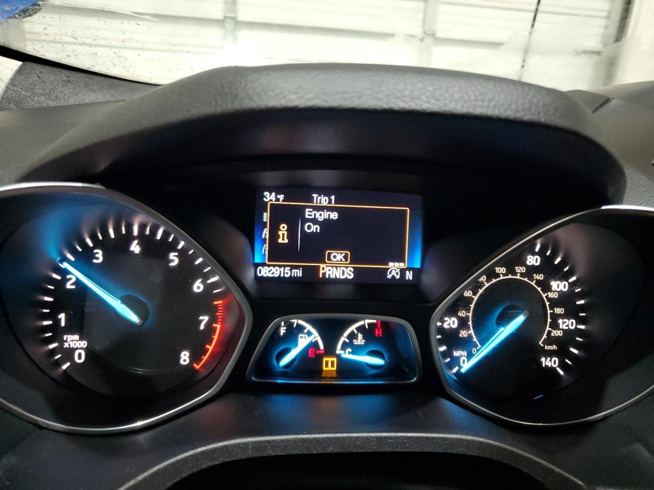 2017 Ford Escape VIN 1FMCU9GD7HUB32607 Copart auction photo, undercarriage / front end damage thumbnail 9