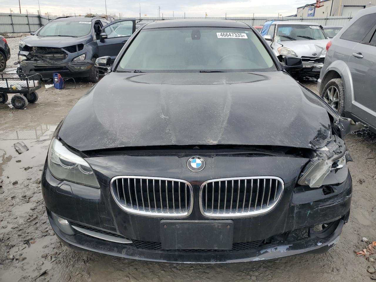 2012 BMW 5er VIN WBAXH5C55CC595066 Copart auction photo, front end damage thumbnail 5