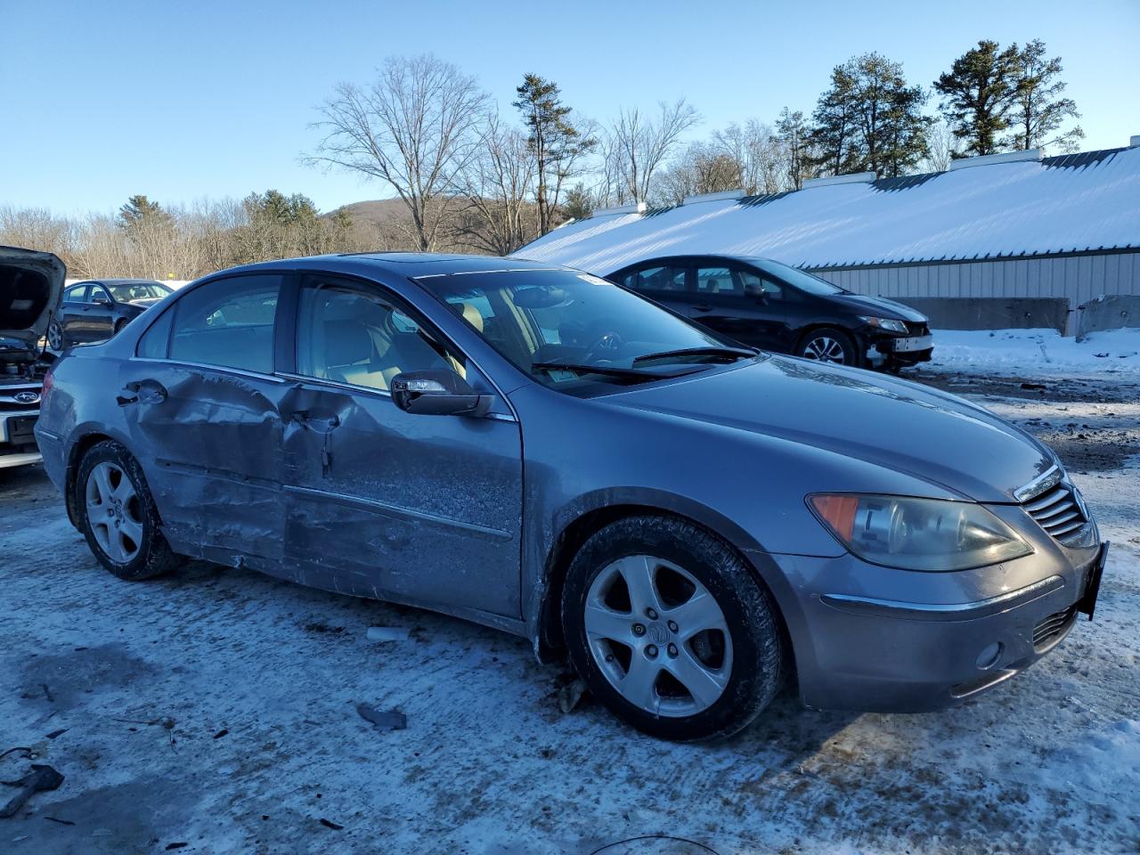2008 Acura RL VIN JH4KB16628C000238 Copart auction photo, side / rear end damage thumbnail 4