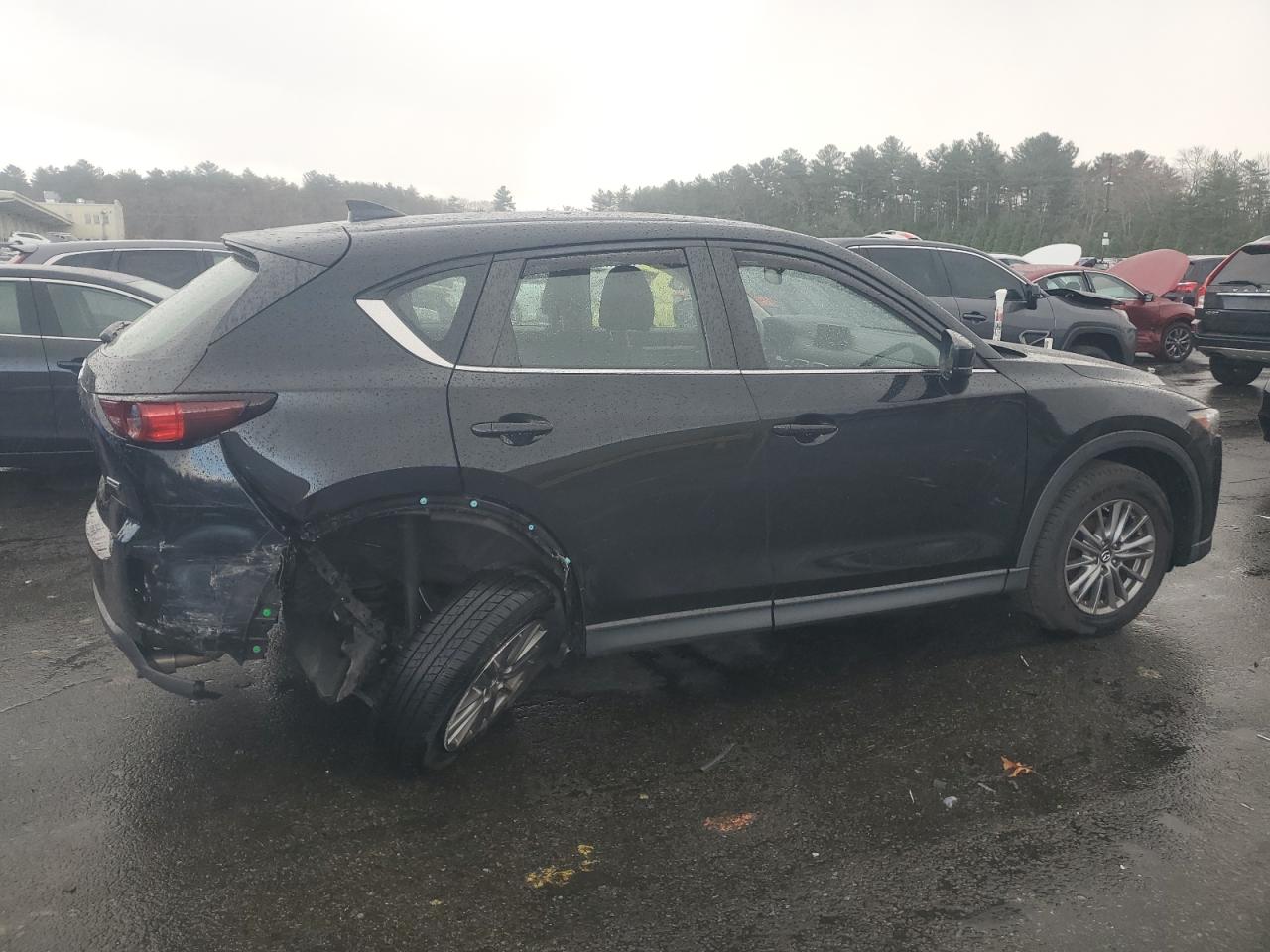 2018 Mazda CX-5 VIN JM3KFABM5J1468385 Copart auction photo, undercarriage / rear end damage thumbnail 3