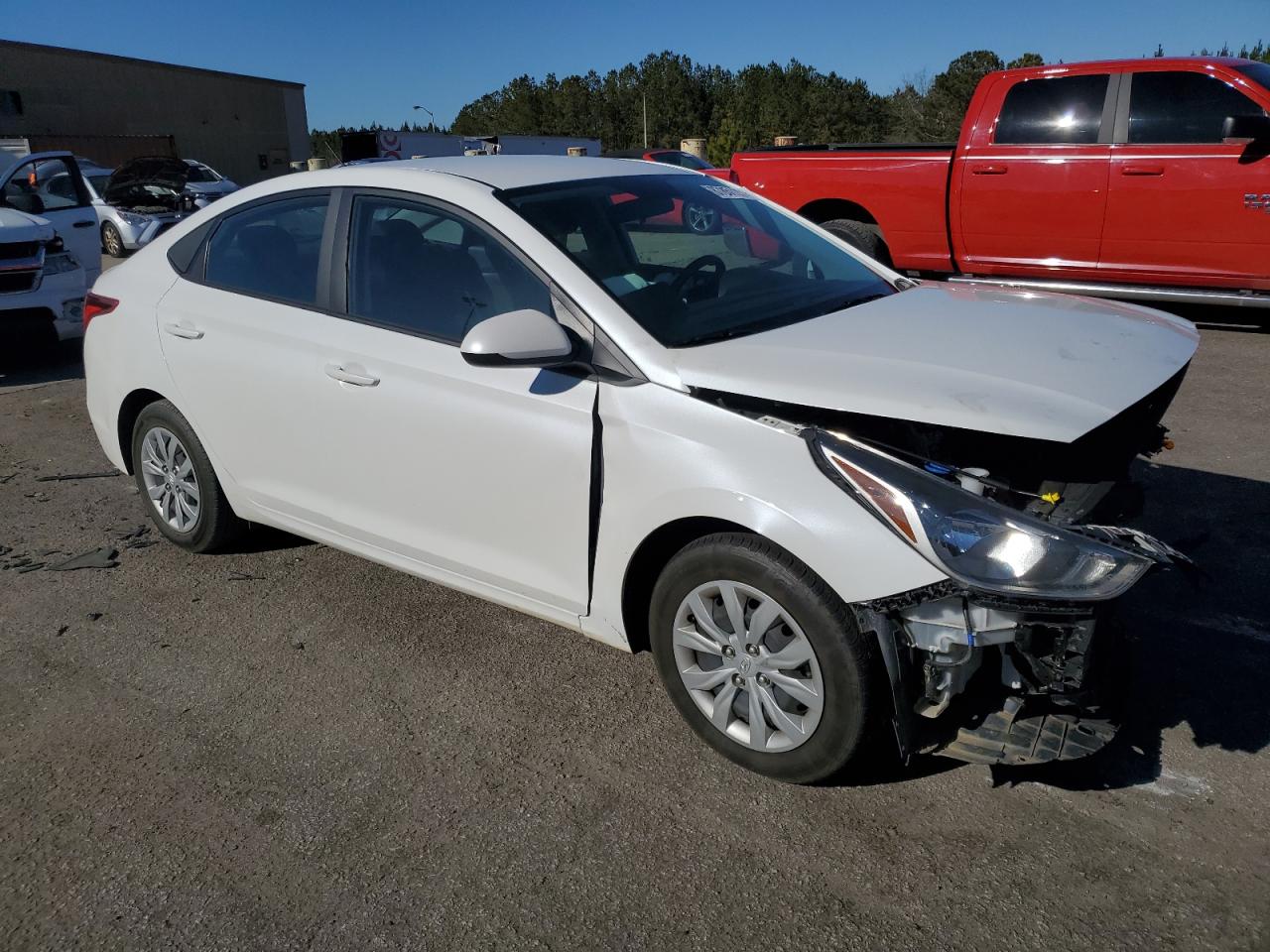 2022 Hyundai Accent VIN 3KPC24A6XNE165621 Copart auction photo, front end damage thumbnail 4