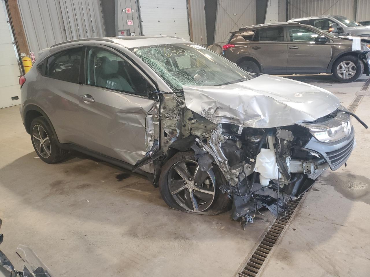 2021 Honda HR-V VIN 3CZRU6H57MM706328 Copart auction photo, all over damage thumbnail 4