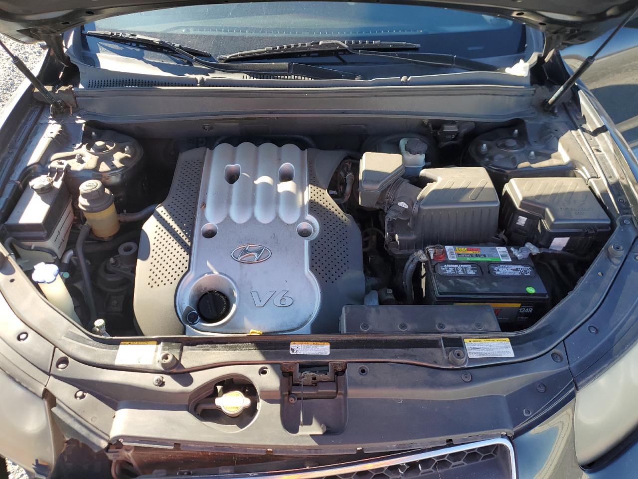 2007 Hyundai Santa Fe VIN KM8SG13D07U126043 Copart auction photo, front end damage thumbnail 13