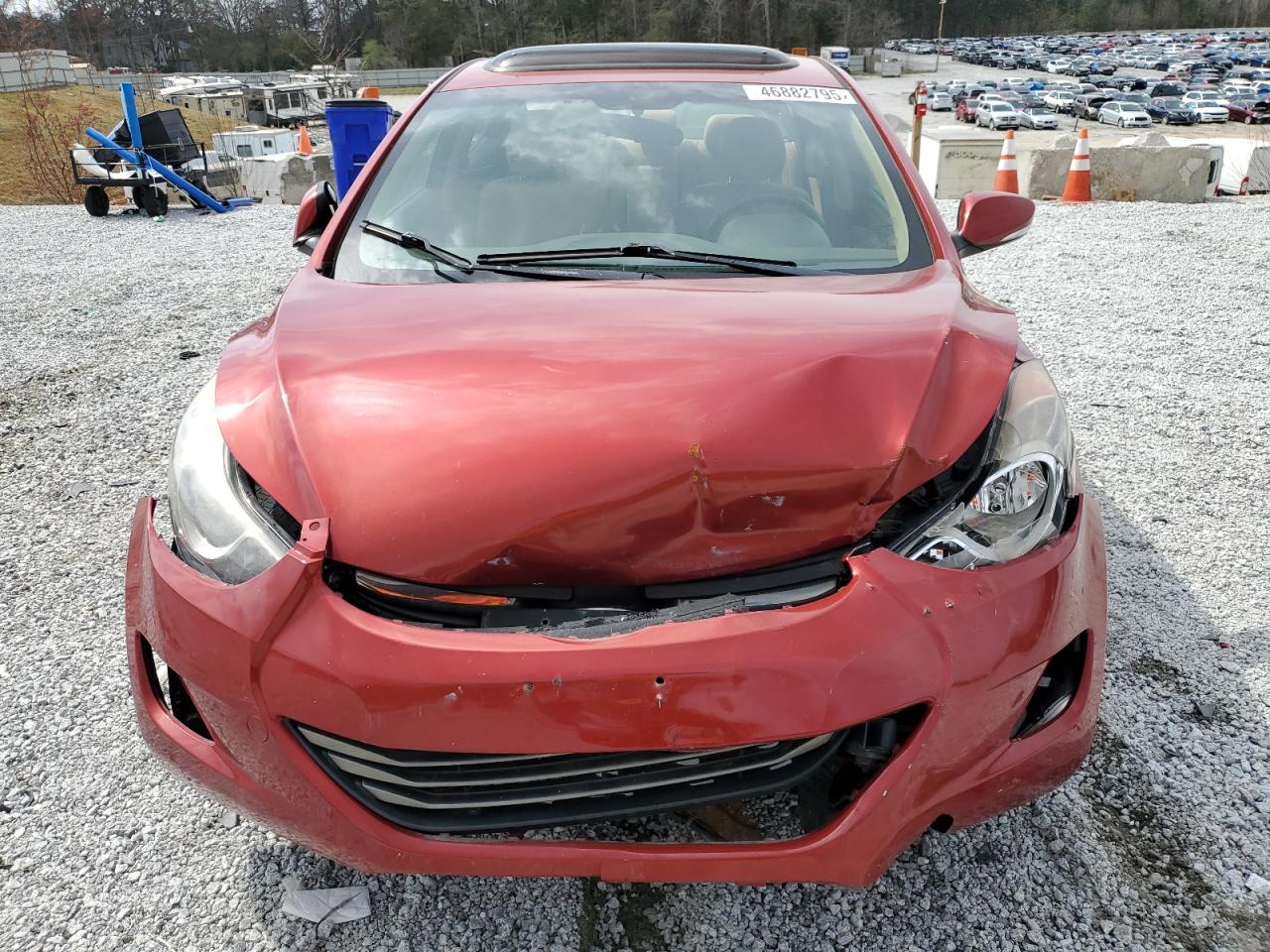 2013 Hyundai Elantra VIN KMHDH4AE6DU504378 Copart auction photo, rear end / front end damage thumbnail 5