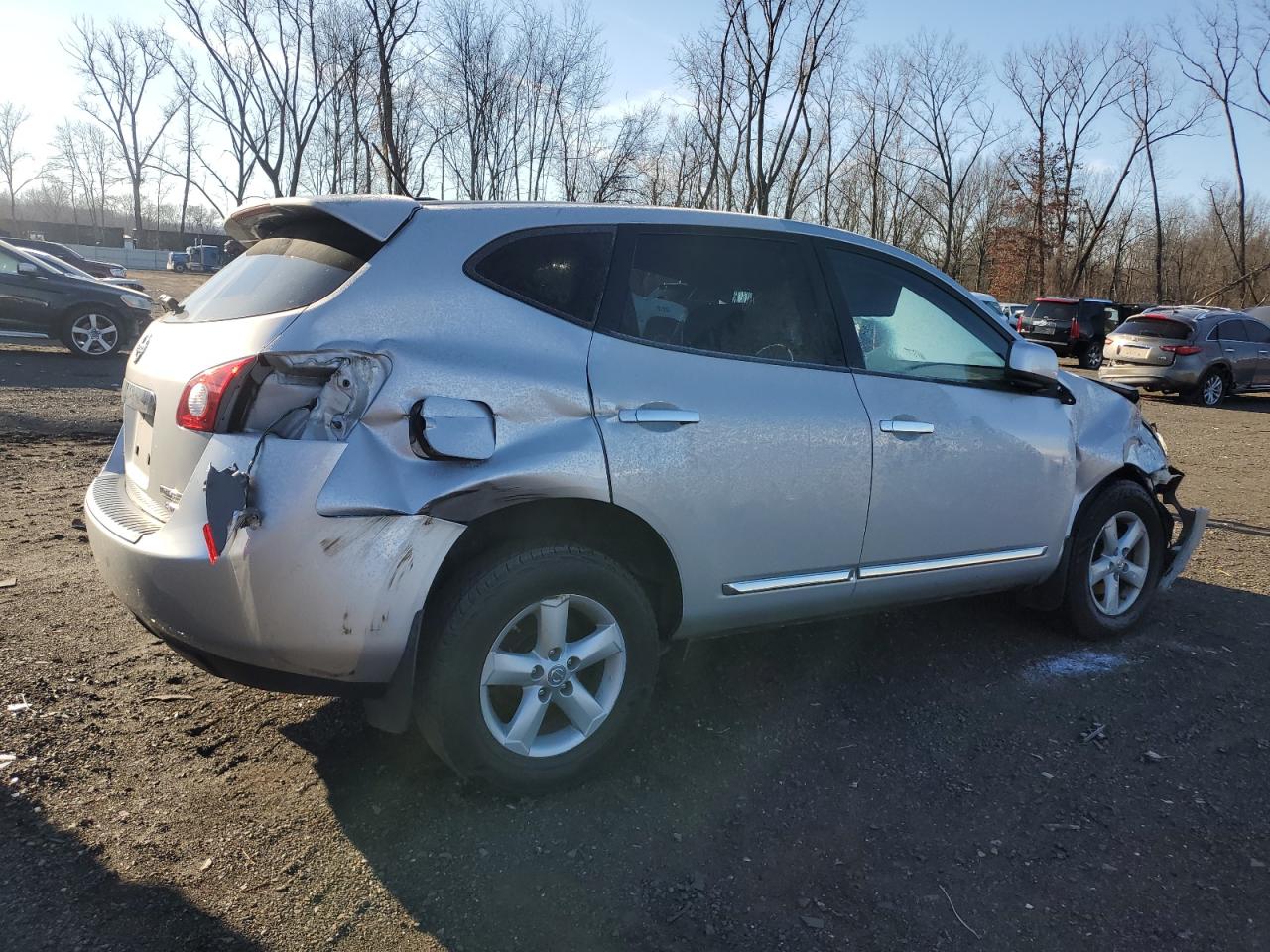 2013 Nissan Rogue VIN JN8AS5MV1DW645622 Copart auction photo, front end / rear end damage thumbnail 3