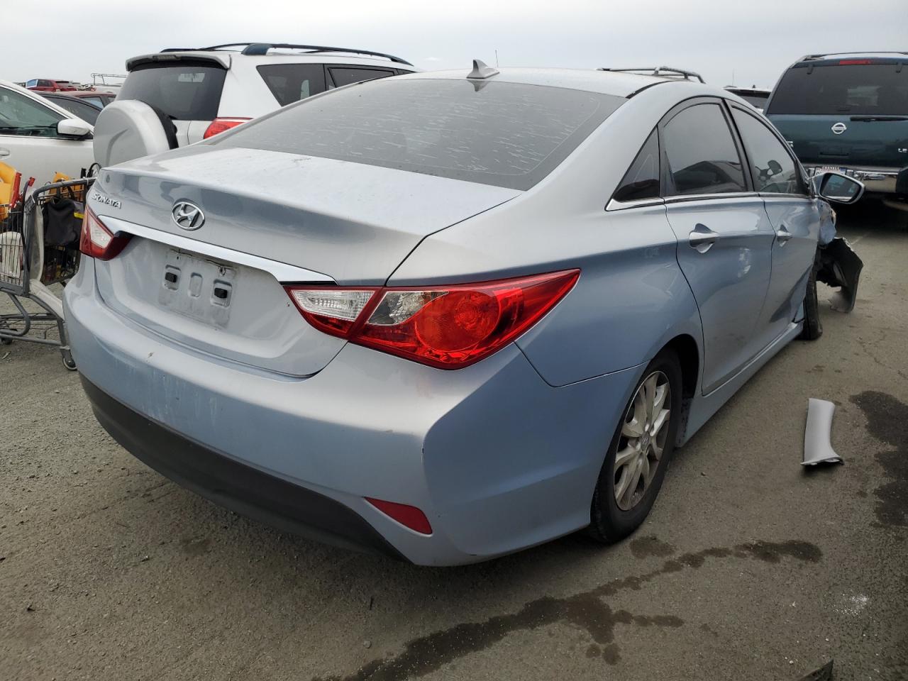 2014 Hyundai Sonata VIN 5NPEB4AC2EH816962 Copart auction photo, all over / undercarriage damage thumbnail 3