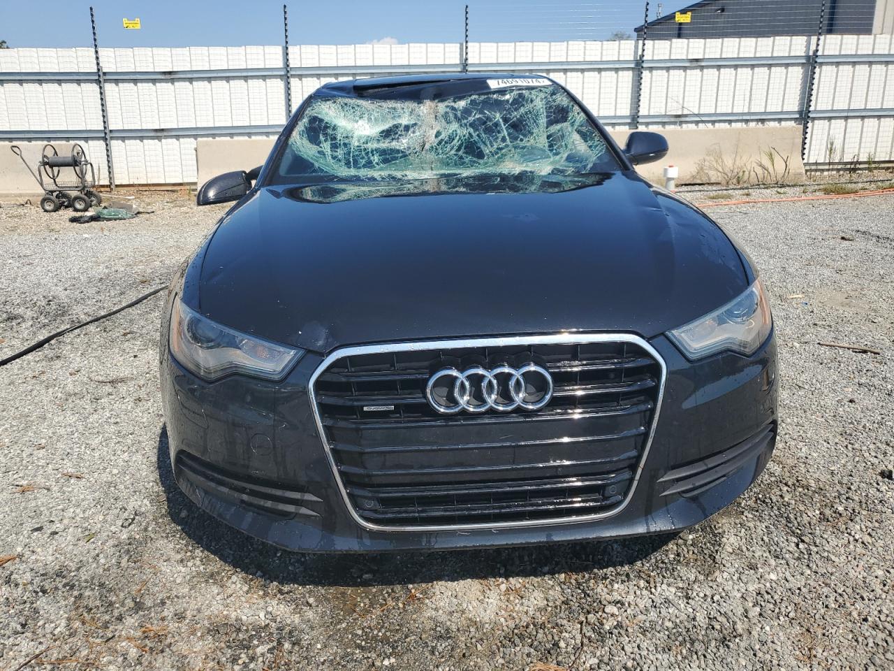 2014 Audi A6 VIN WAUGFAFCXEN124918 Copart auction photo, top/roof damage thumbnail 5