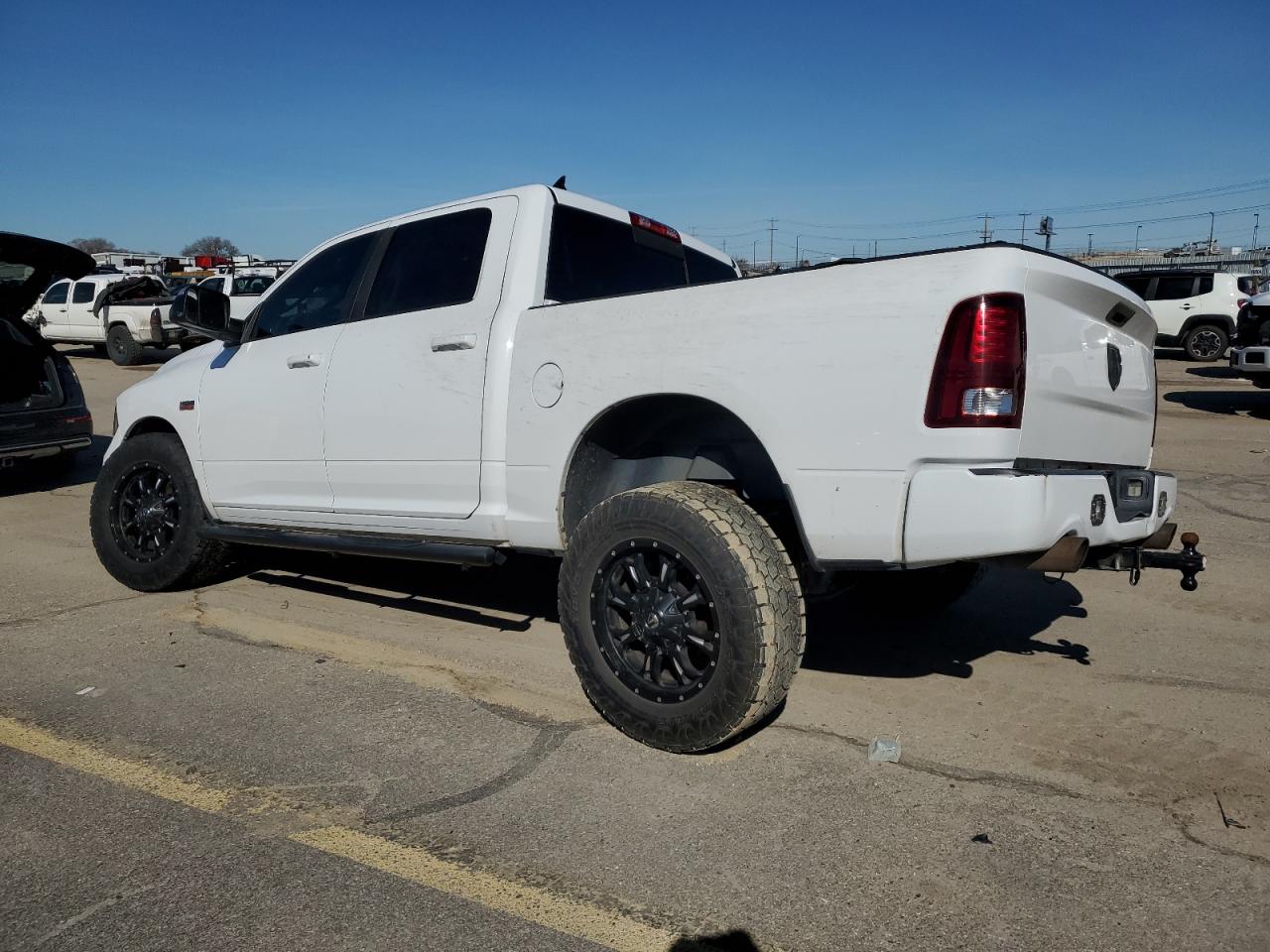 2013 RAM 1500 VIN 1C6RR7MT0DS595783 Copart auction photo, undercarriage / front end damage thumbnail 2