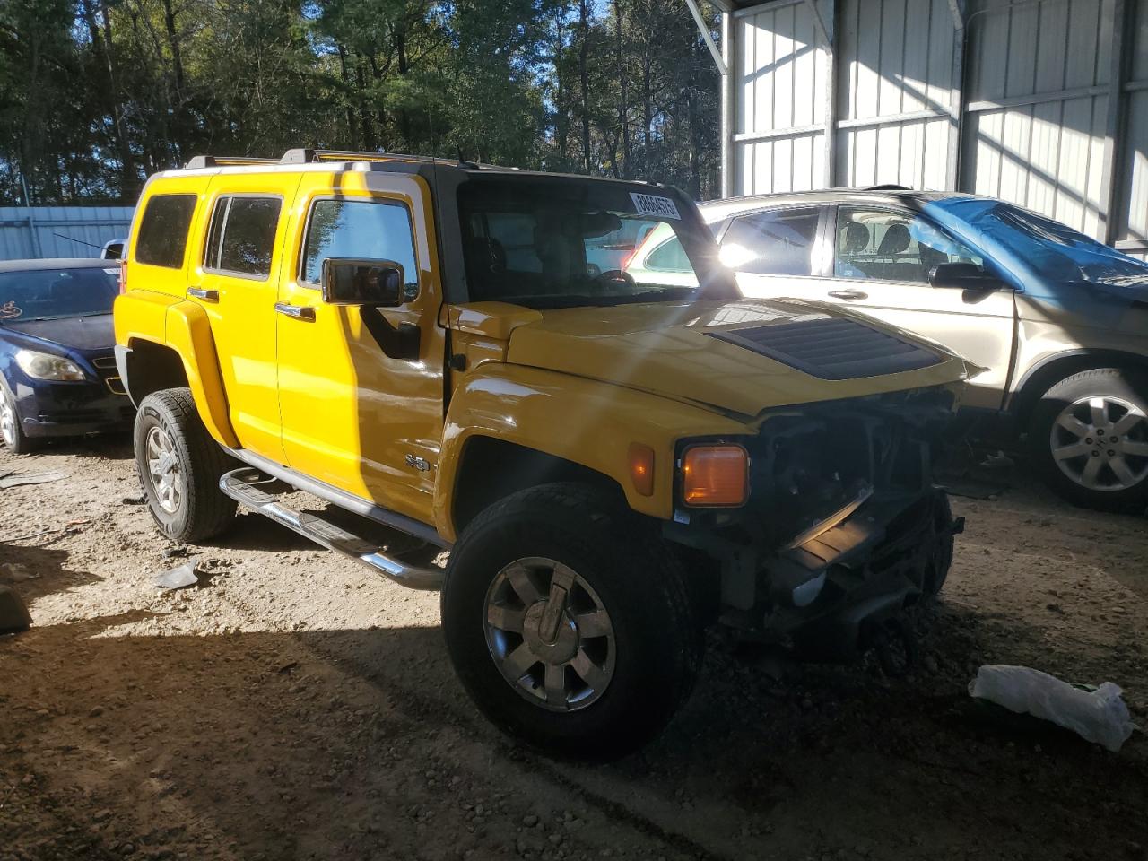 2006 Hummer H3 VIN 5GTDN136568163593 Copart auction photo, front end damage thumbnail 4