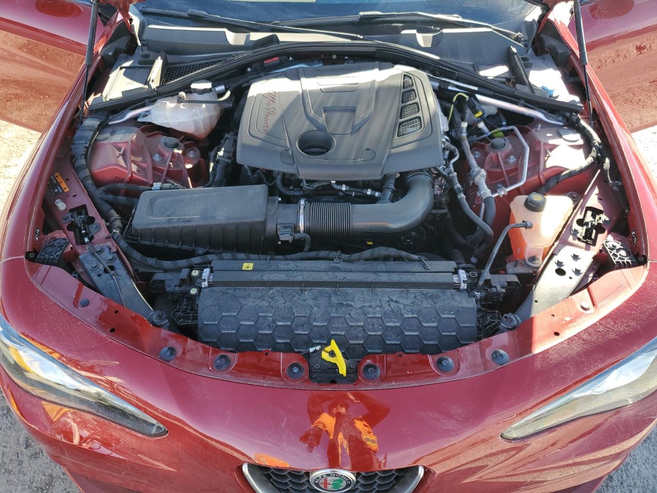 2017 Alfa Romeo Giulia VIN ZARFAEEN7H7557912 Copart auction photo, side damage thumbnail 12