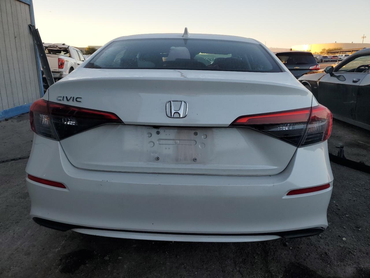 2022 Honda Civic VIN 2HGFE2F27NH520572 Copart auction photo, front end / frame damage damage thumbnail 6