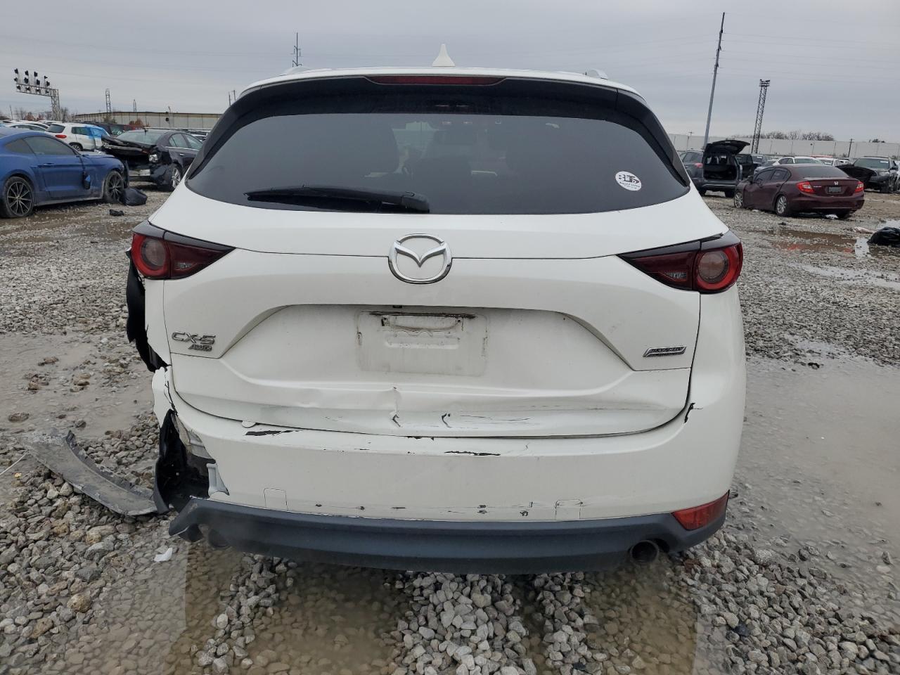 2019 Mazda CX-5 VIN JM3KFBCM4K0595625 Copart auction photo, rear end damage thumbnail 6