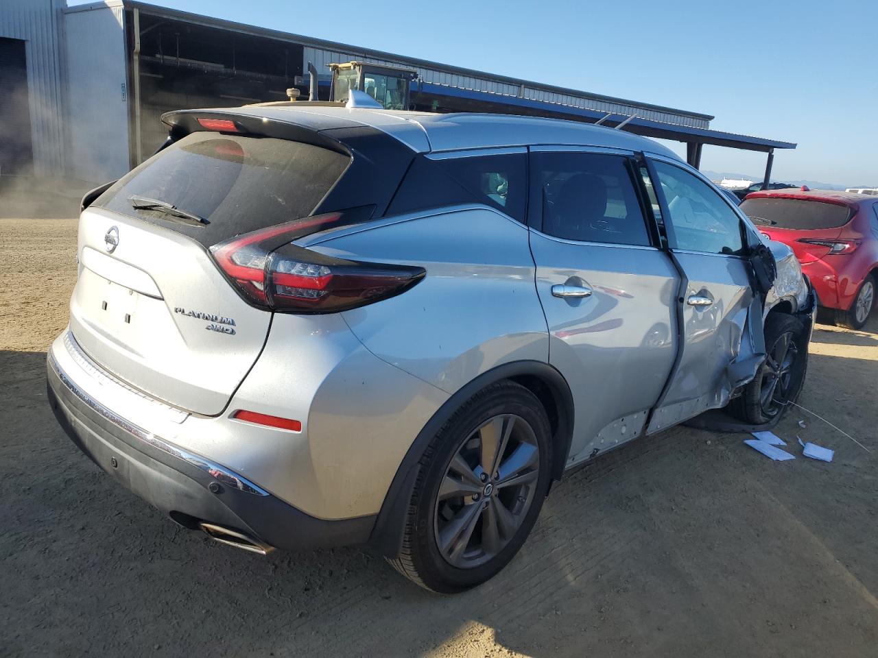 2019 Nissan Murano VIN 5N1AZ2MS3KN128638 Copart auction photo, front end / side damage thumbnail 3
