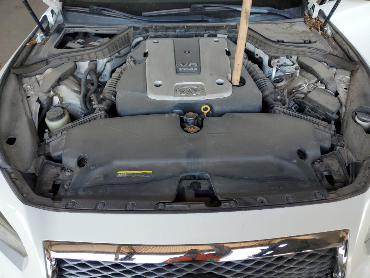 2014 Infiniti Q50 VIN JN1BV7AP4EM676808 Copart auction photo, rear end / mechanical damage thumbnail 11