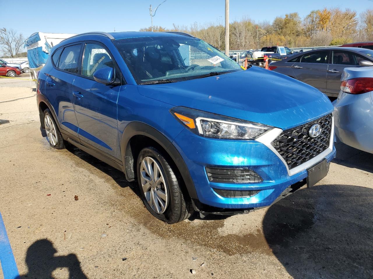 2020 Hyundai Tucson VIN KM8J3CA45LU200220 Copart auction photo, all over damage thumbnail 4