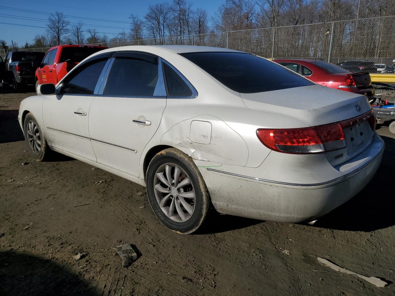 2006 Hyundai Azera VIN KMHFC46F66A080018 Copart auction photo, side damage thumbnail 2