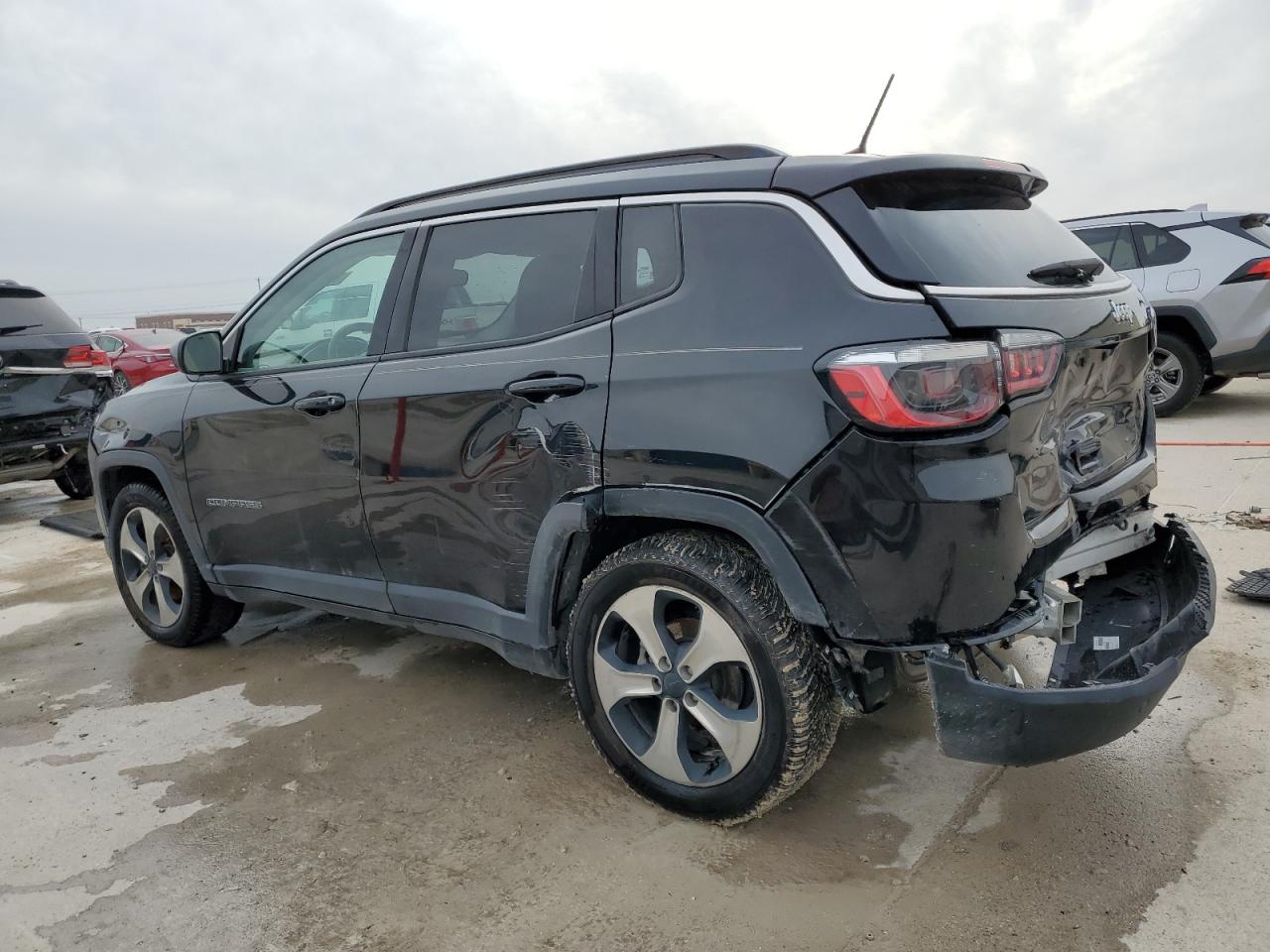 2017 Jeep Compass VIN 3C4NJCBB7HT629384 Copart auction photo, rear end / side damage thumbnail 2