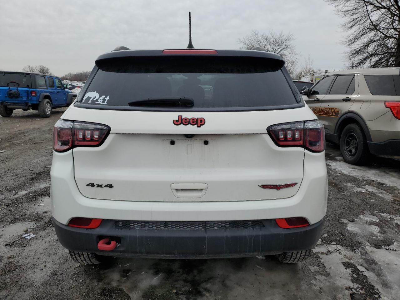 2020 Jeep Compass VIN 3C4NJDDB7LT162964 Copart auction photo, all over damage thumbnail 6
