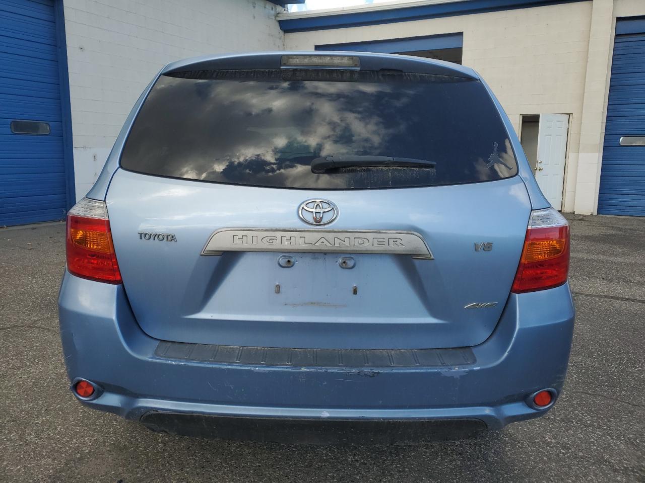 2008 Toyota Highlander VIN JTEES41A482080574 Copart auction photo, rear end damage thumbnail 6