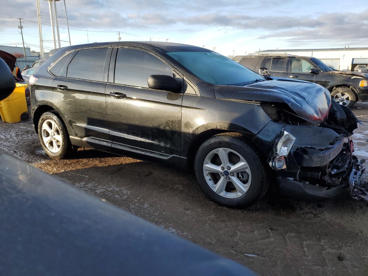 2015 Ford Edge VIN 2FMTK4G99FBC31419 Copart auction photo, front end / side damage thumbnail 4