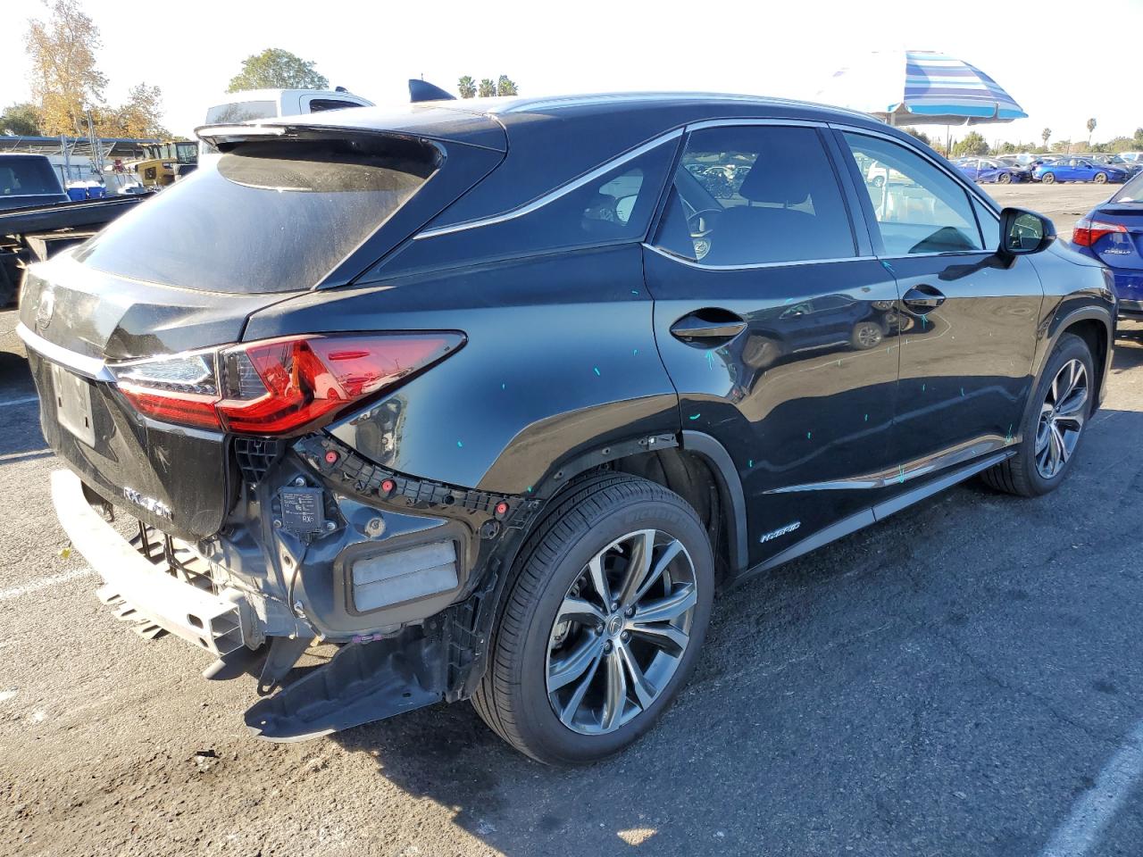 2017 Lexus RX VIN 2T2BGMCA9HC018414 Copart auction photo, rear end / minor dent/scratches damage thumbnail 3