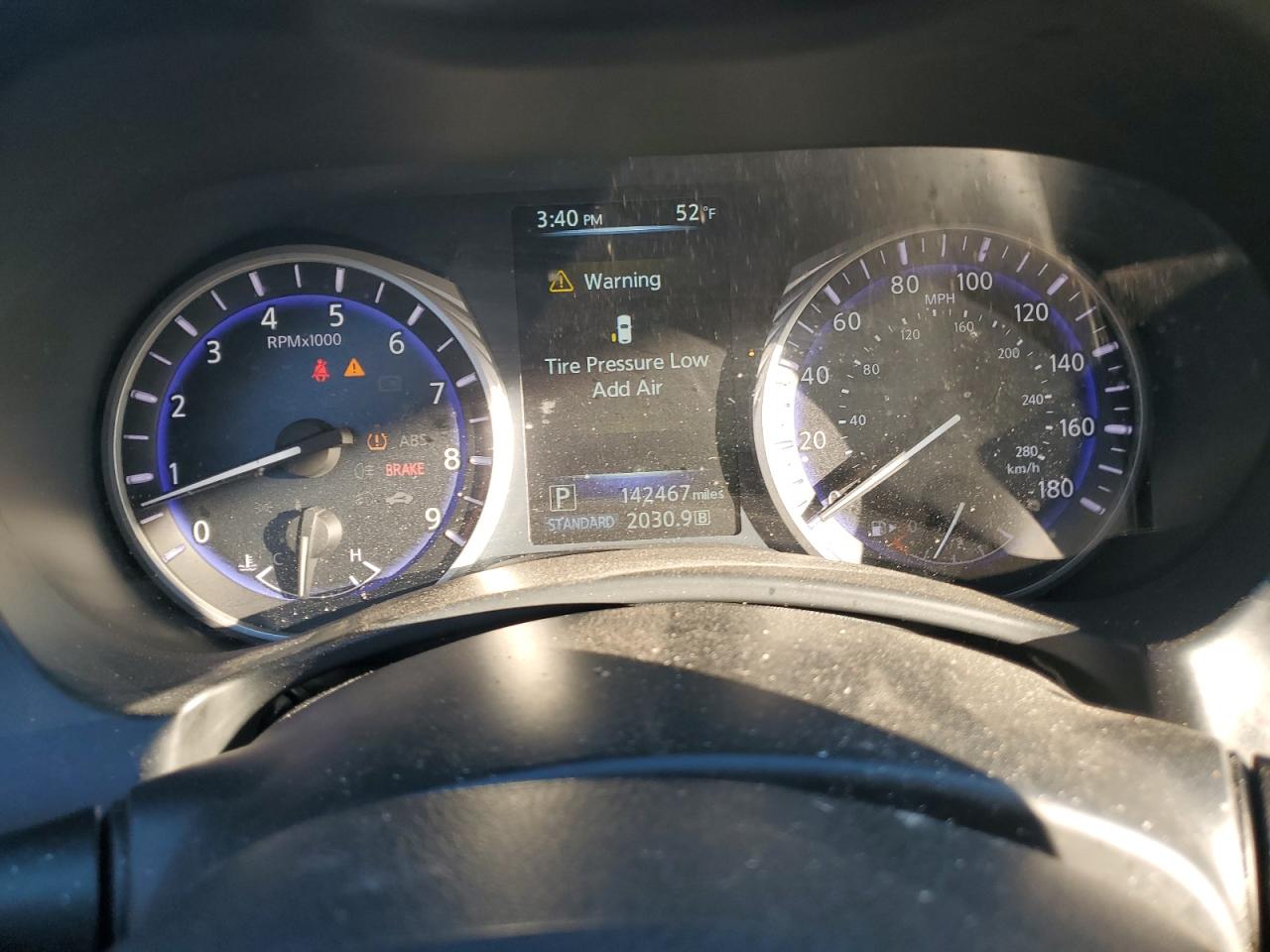 2015 Infiniti Q50 VIN JN1BV7AR8FM415328 Copart auction photo, front end damage thumbnail 9