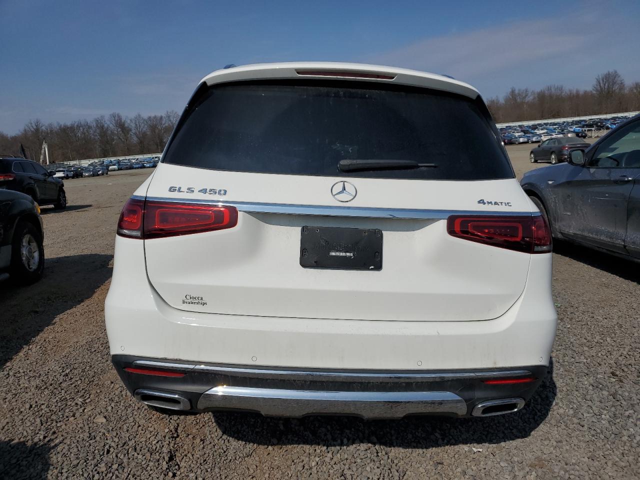 2020 Mercedes-Benz GLS-klasse VIN 4JGFF5KE6LA095804 Copart auction photo, front end / side damage thumbnail 6