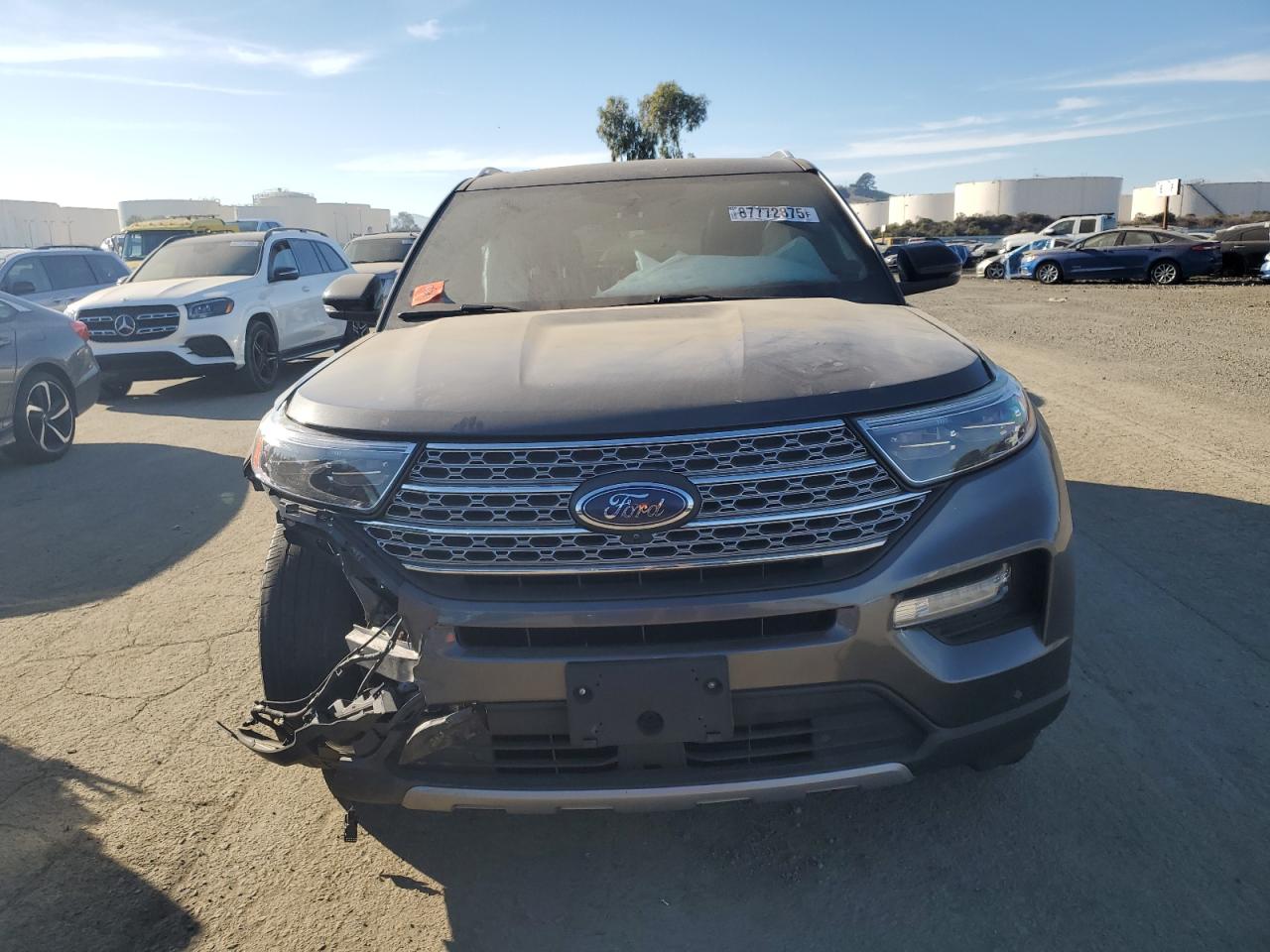 2020 Ford Explorer VIN 1FMSK8FH1LGB94866 Copart auction photo, front end / side damage thumbnail 5