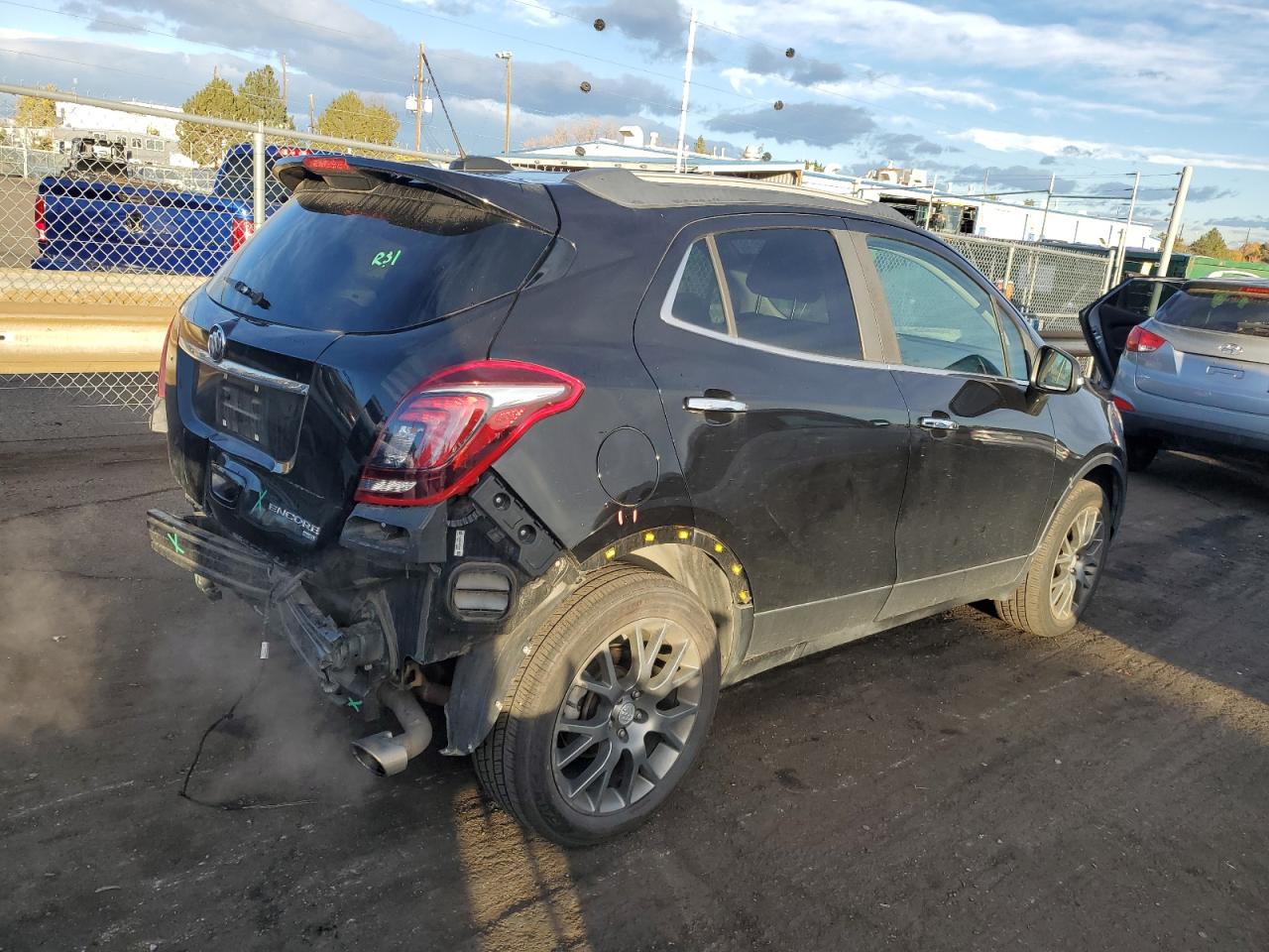 2019 Buick Encore VIN KL4CJ2SMXKB723796 Copart auction photo, rear end damage thumbnail 3