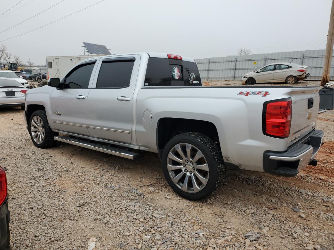 2014 Chevrolet Silverado VIN 3GCUKTEC8EG351449 Copart auction photo, front end / side damage thumbnail 2