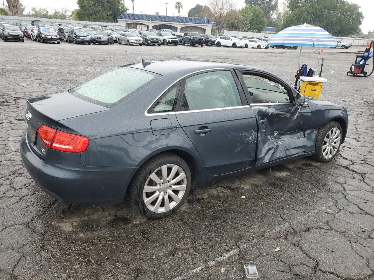 2010 Audi A4 VIN WAUFFAFL1AN032005 Copart auction photo, side damage thumbnail 3
