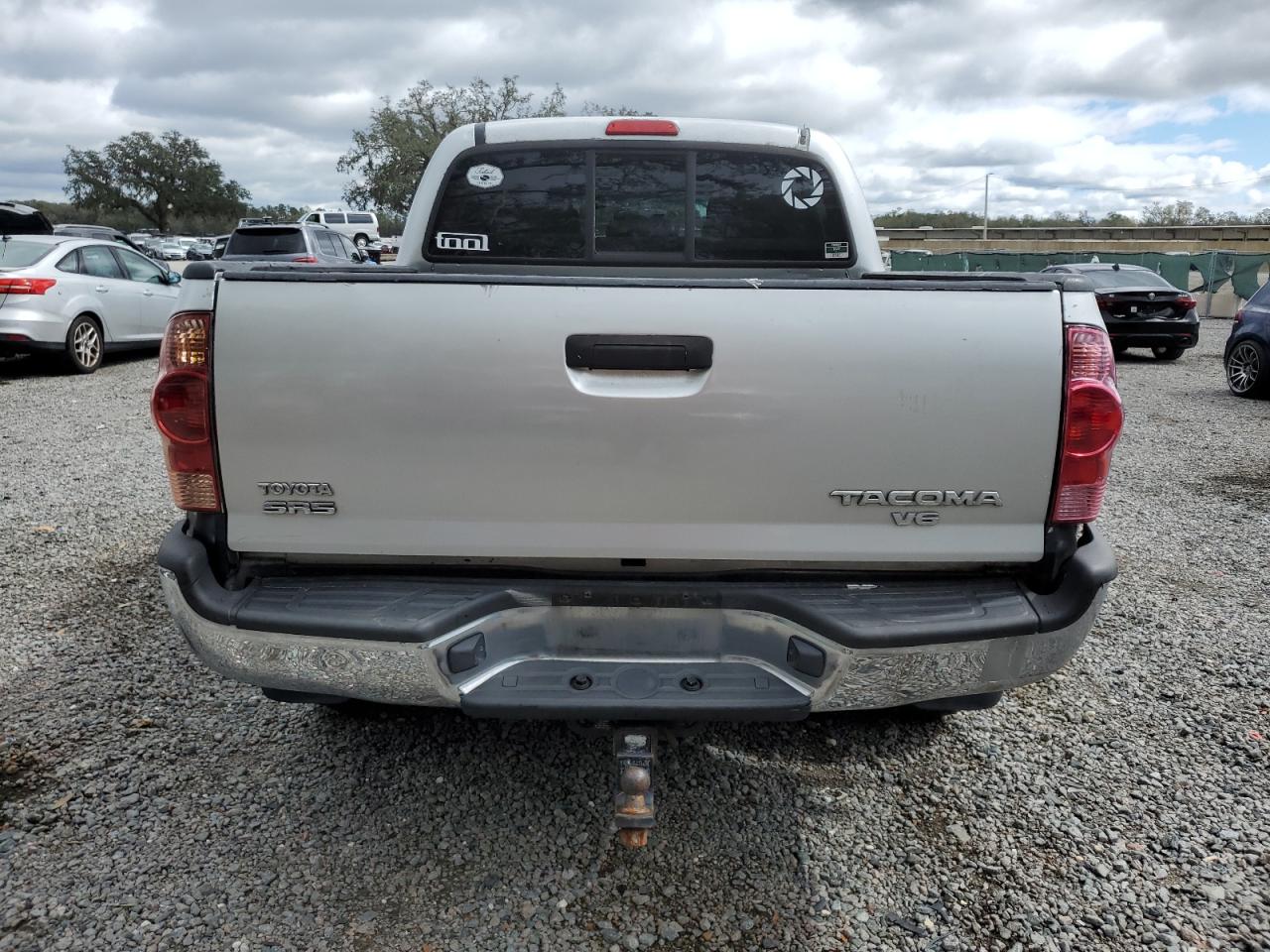 2008 Toyota Tacoma VIN 3TMJU62N68M063522 Copart auction photo, front end / rear end damage thumbnail 6