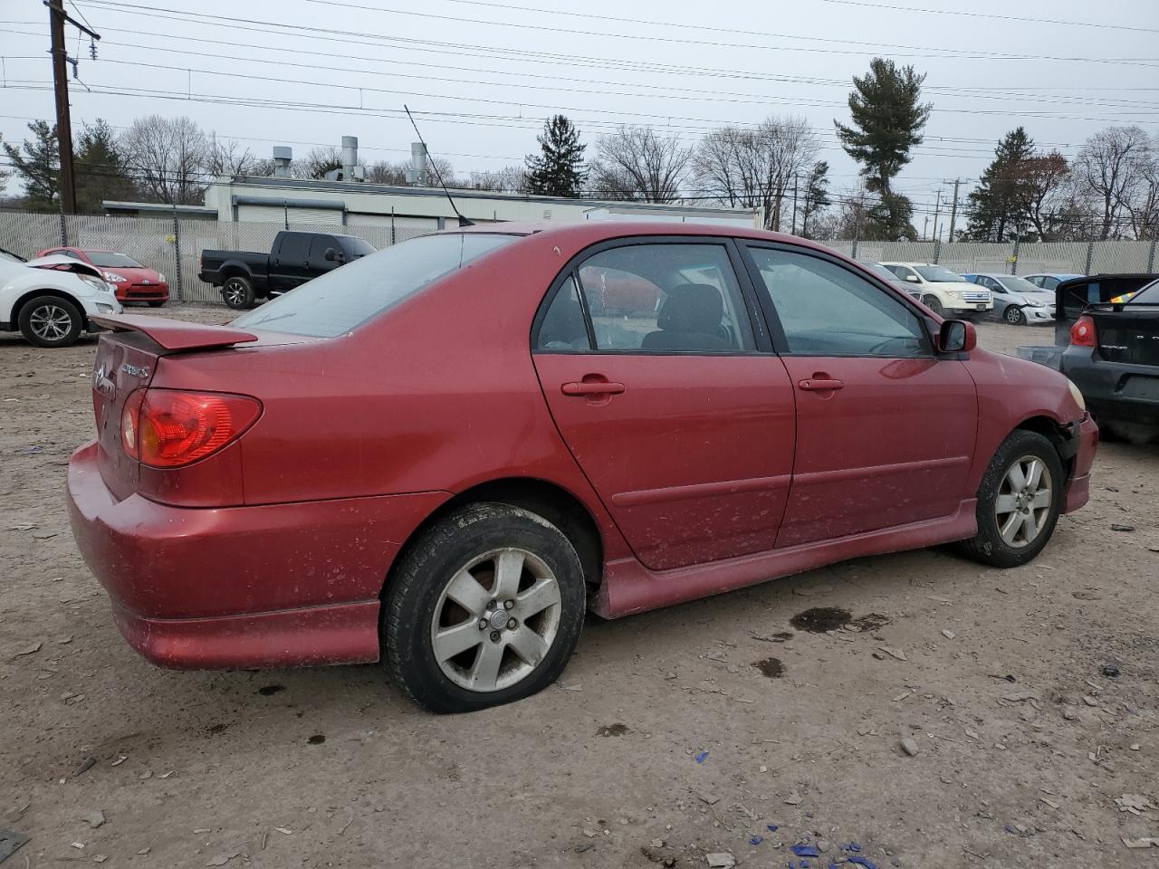 2004 Toyota Corolla VIN 2T1BR32E94C197058 Copart auction photo, front end / side damage thumbnail 3