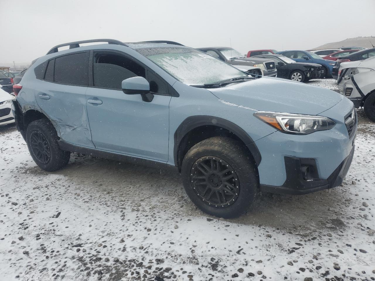 2018 Subaru XV VIN JF2GTACC1JH258095 Copart auction photo, rear end / side damage thumbnail 4