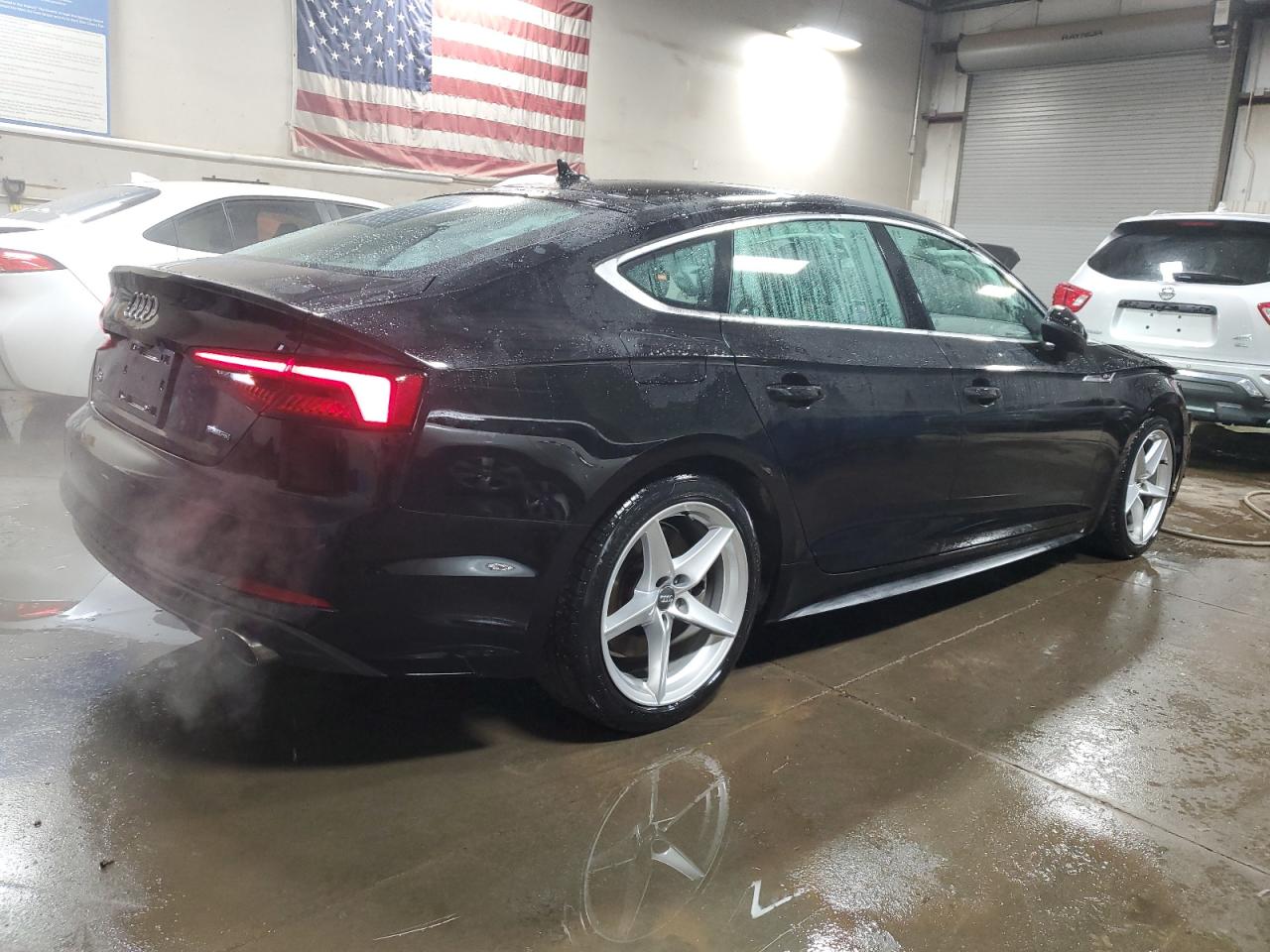 2019 Audi A5 VIN WAUENCF52KA045821 Copart auction photo, front end damage thumbnail 3