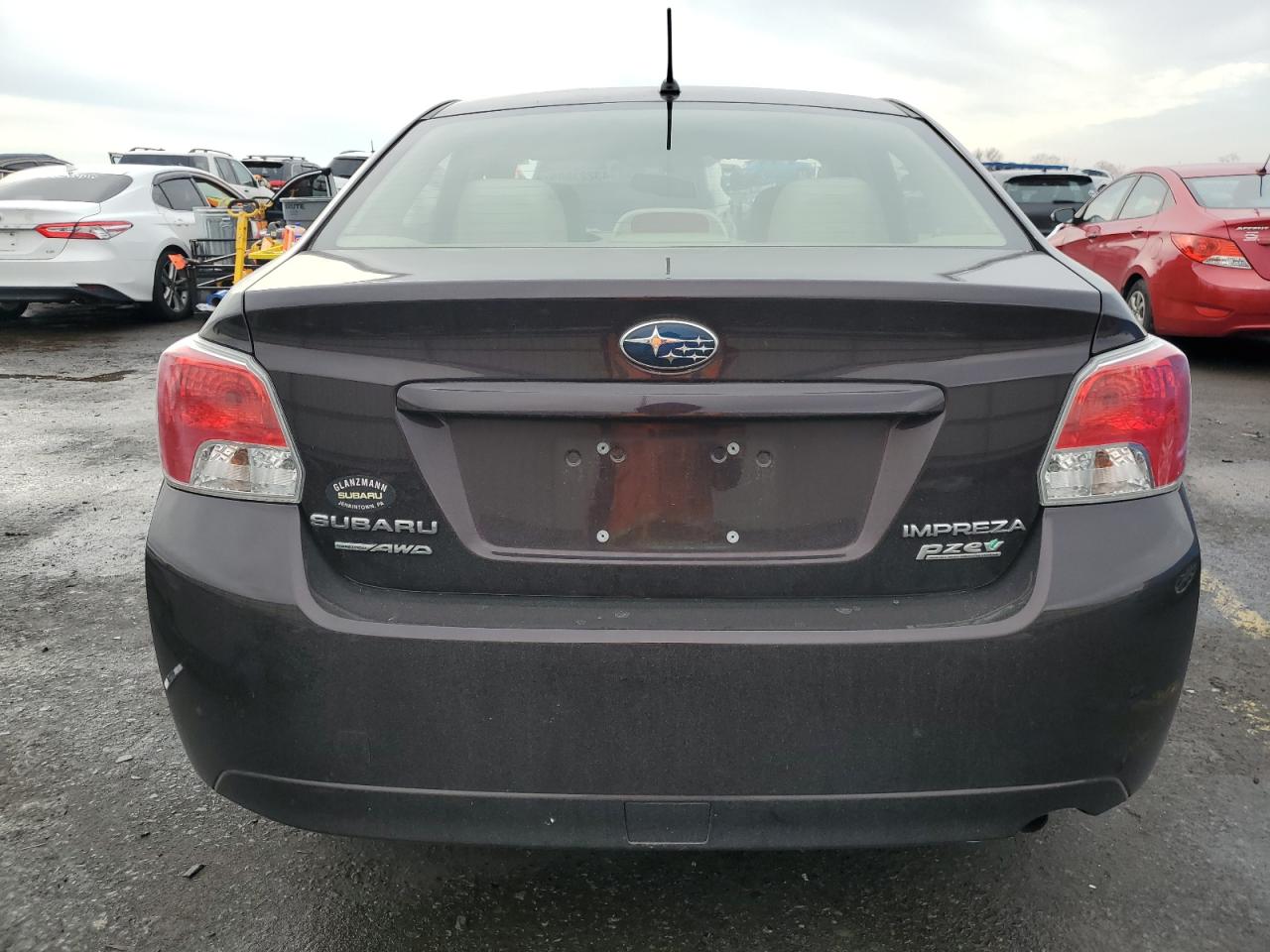 2013 Subaru Impreza VIN JF1GJAC68DH027042 Copart auction photo, front end / side damage thumbnail 6