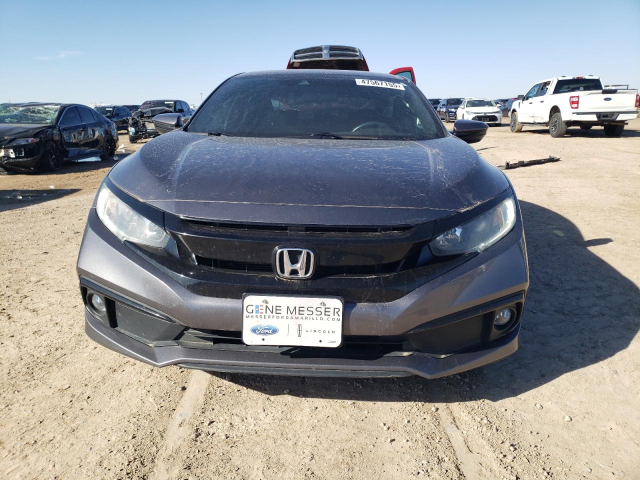 2019 Honda Civic VIN 19XFC2F85KE046315 Copart auction photo, undercarriage / rear end damage thumbnail 5