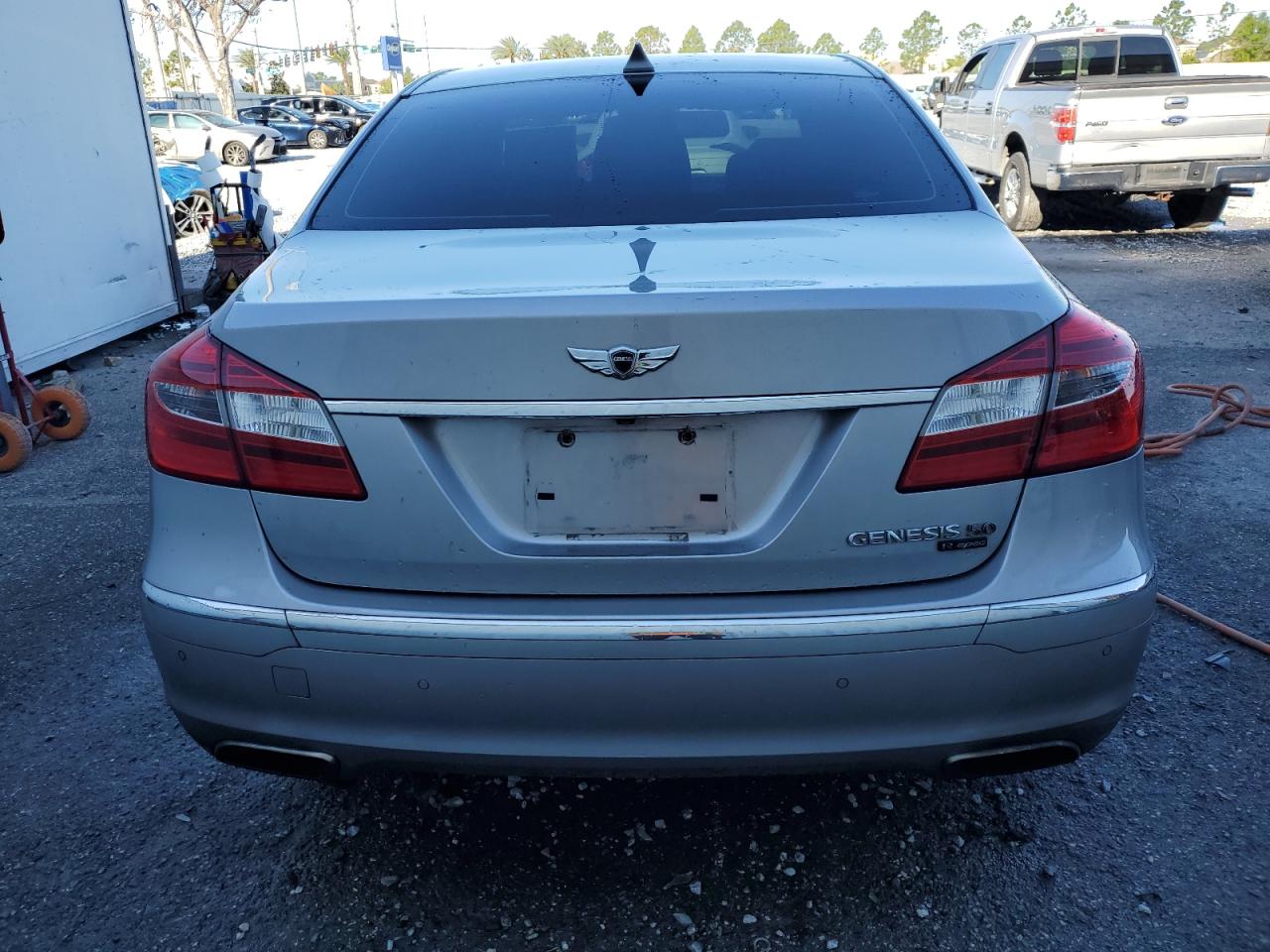 2013 Hyundai Genesis VIN KMHGC4DH8DU225905 Copart auction photo, front end damage thumbnail 6