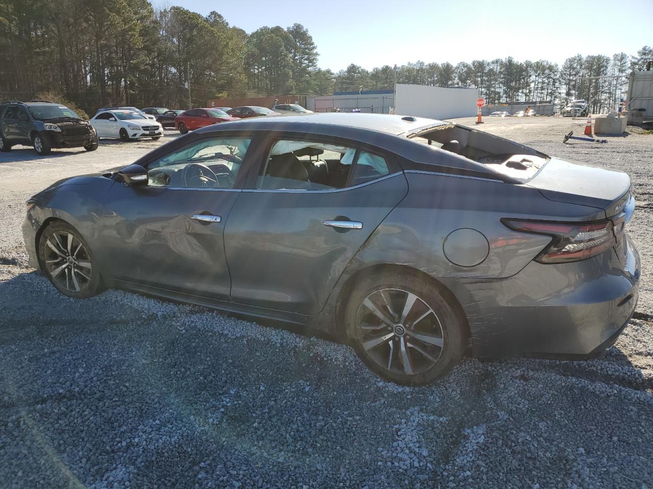 2019 Nissan Maxima VIN 1N4AA6AV3KC370123 Copart auction photo, front end / rear end damage thumbnail 2