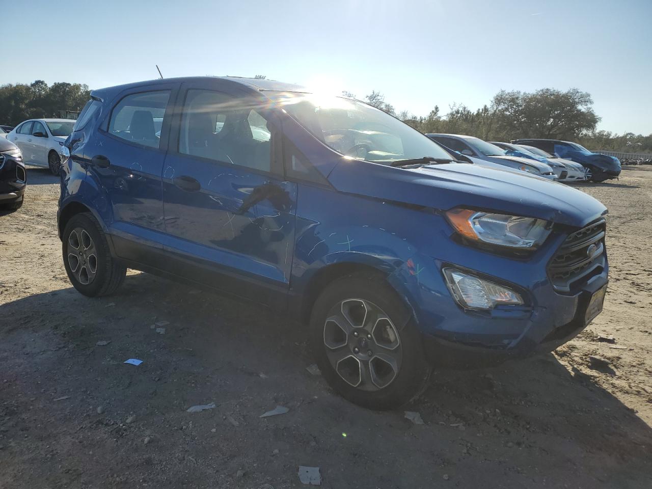2021 Ford EcoSport VIN MAJ3S2FE2MC402618 Copart auction photo, front end / side damage thumbnail 4
