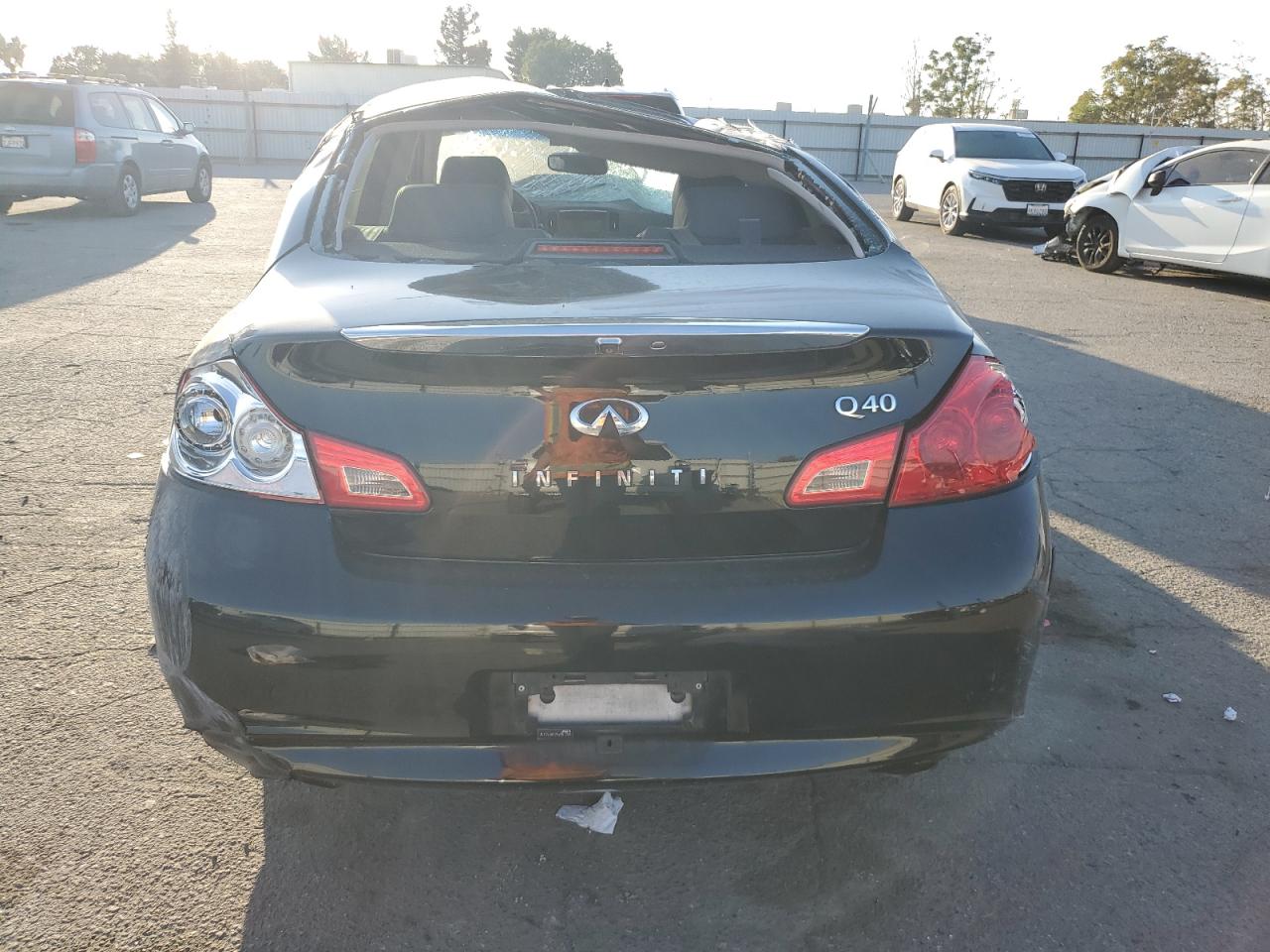 2015 Infiniti Q40 VIN JN1CV6AP2FM503241 Copart auction photo, rollover damage thumbnail 6