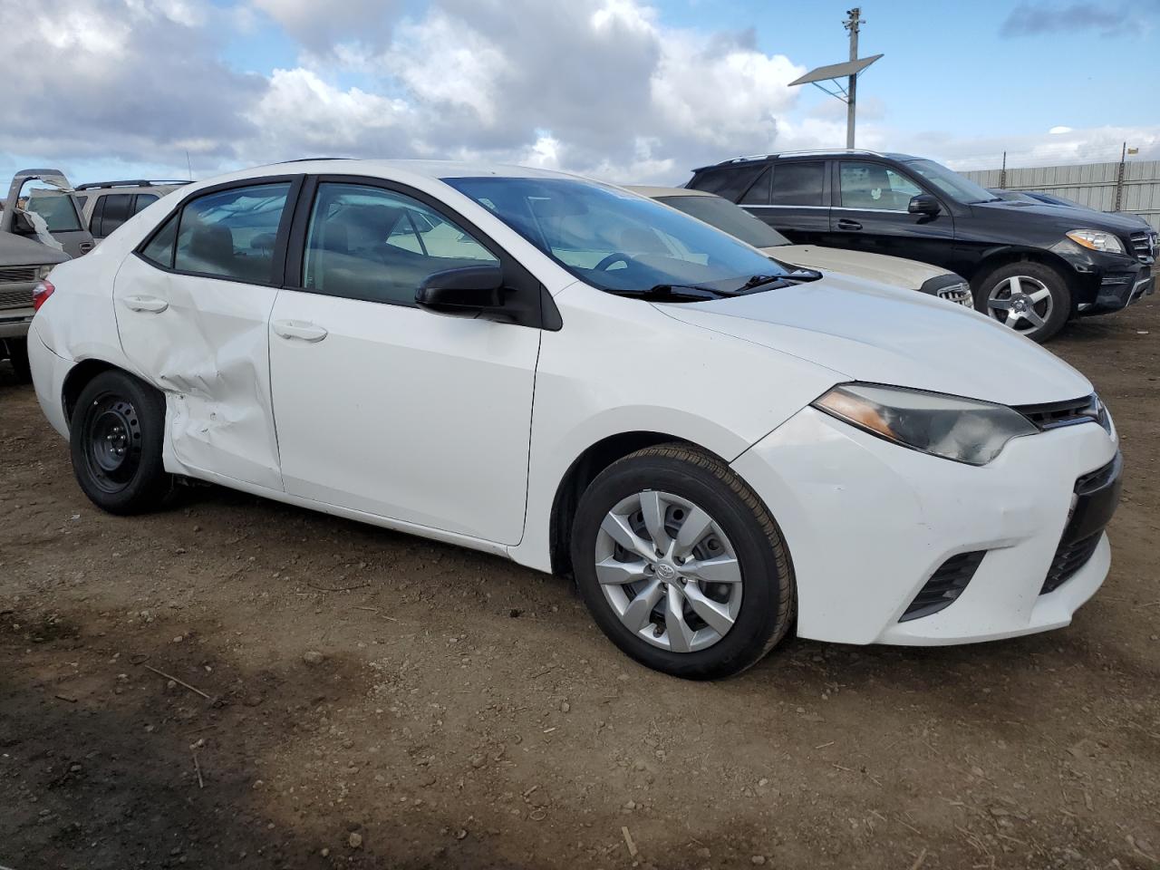 2016 Toyota Corolla VIN 5YFBURHE9GP553523 Copart auction photo, side / undercarriage damage thumbnail 4