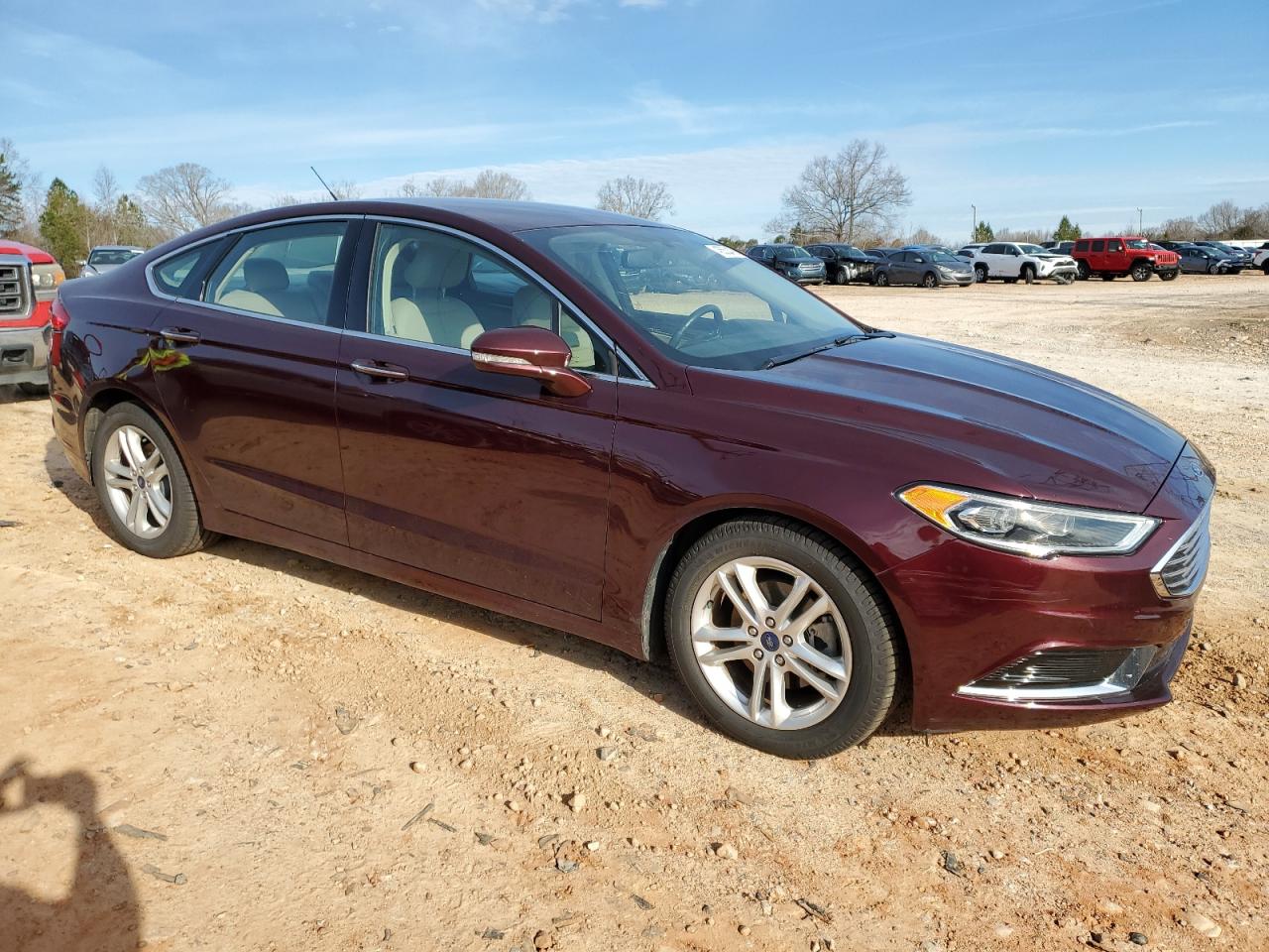 2018 Ford Fusion VIN 3FA6P0HD9JR222539 Copart auction photo, rear end / side damage thumbnail 4