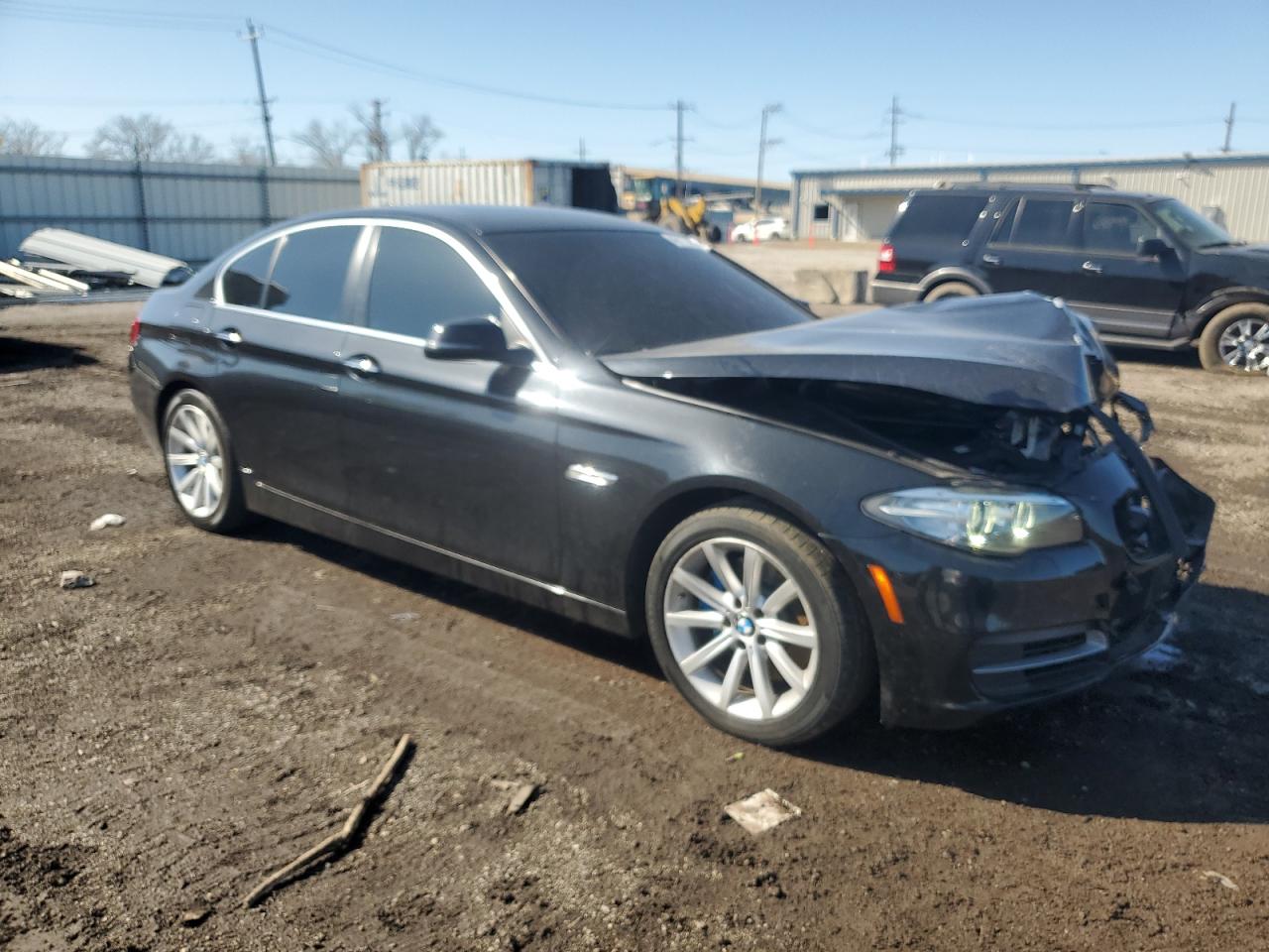 2014 BMW 5er VIN WBA5B3C54ED538450 Copart auction photo, front end damage thumbnail 4