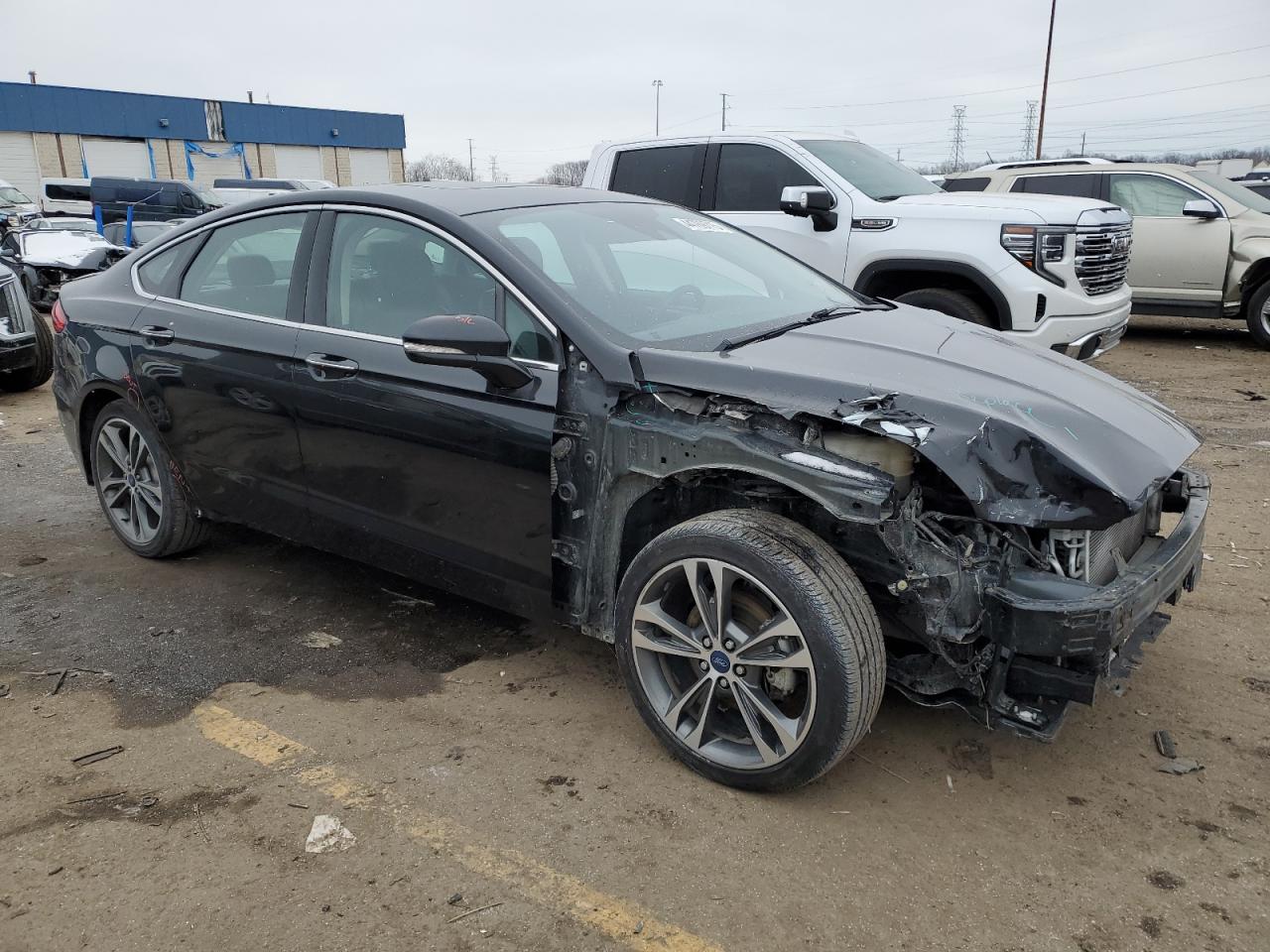 2020 Ford Fusion VIN 3FA6P0K95LR205910 Copart auction photo, front end damage thumbnail 4